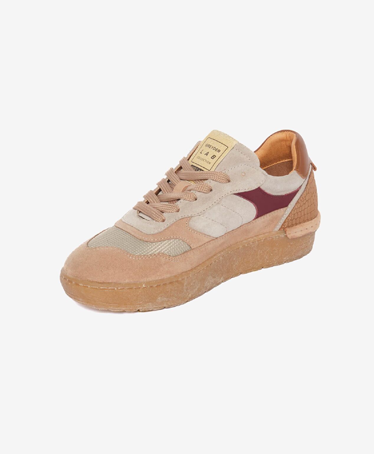 Greyder LAB Kadın Bej Bordo Spor Ayakkabı - 3