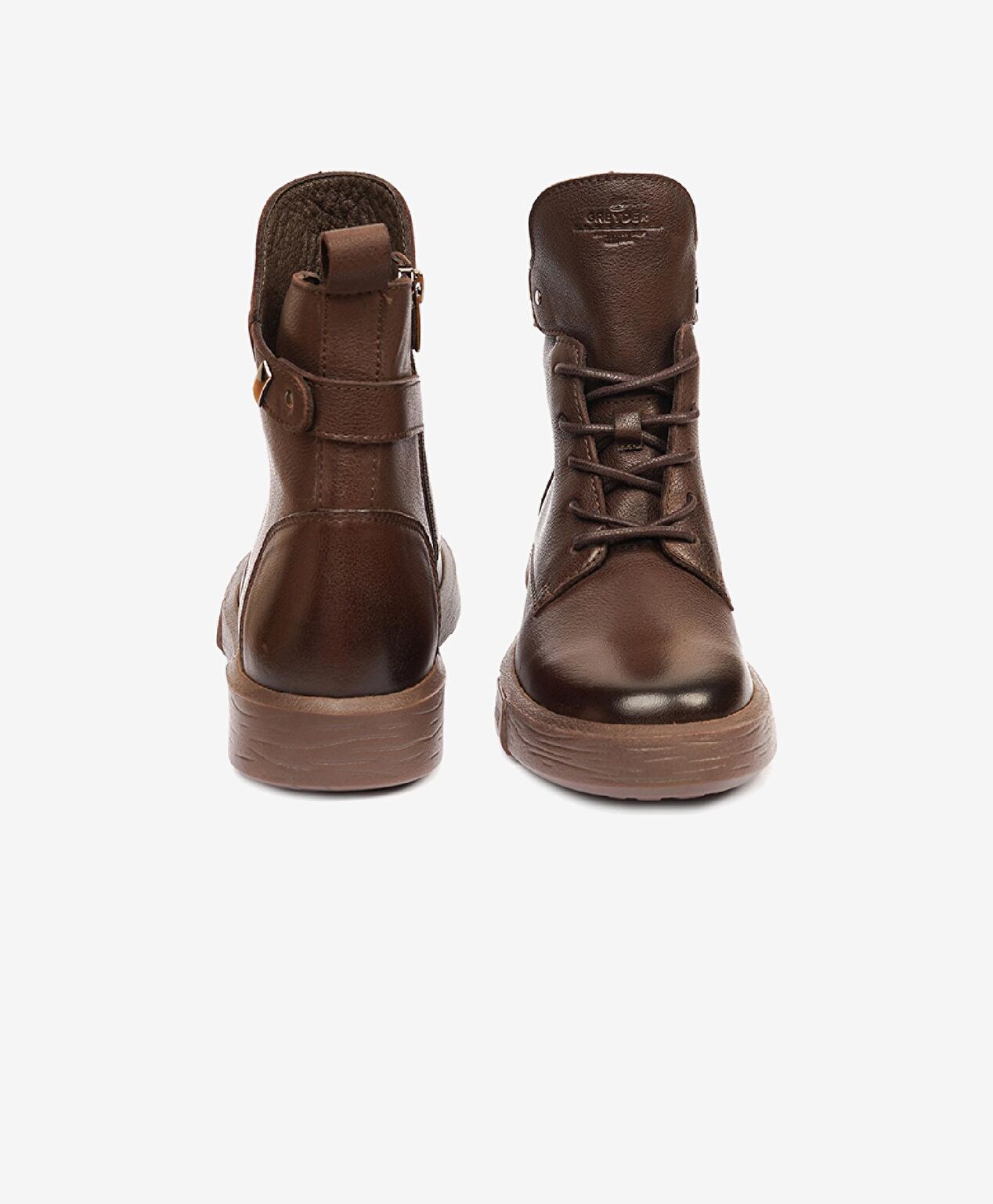Kadın Kahverengi Hakiki Deri Sneaker Bot - 7