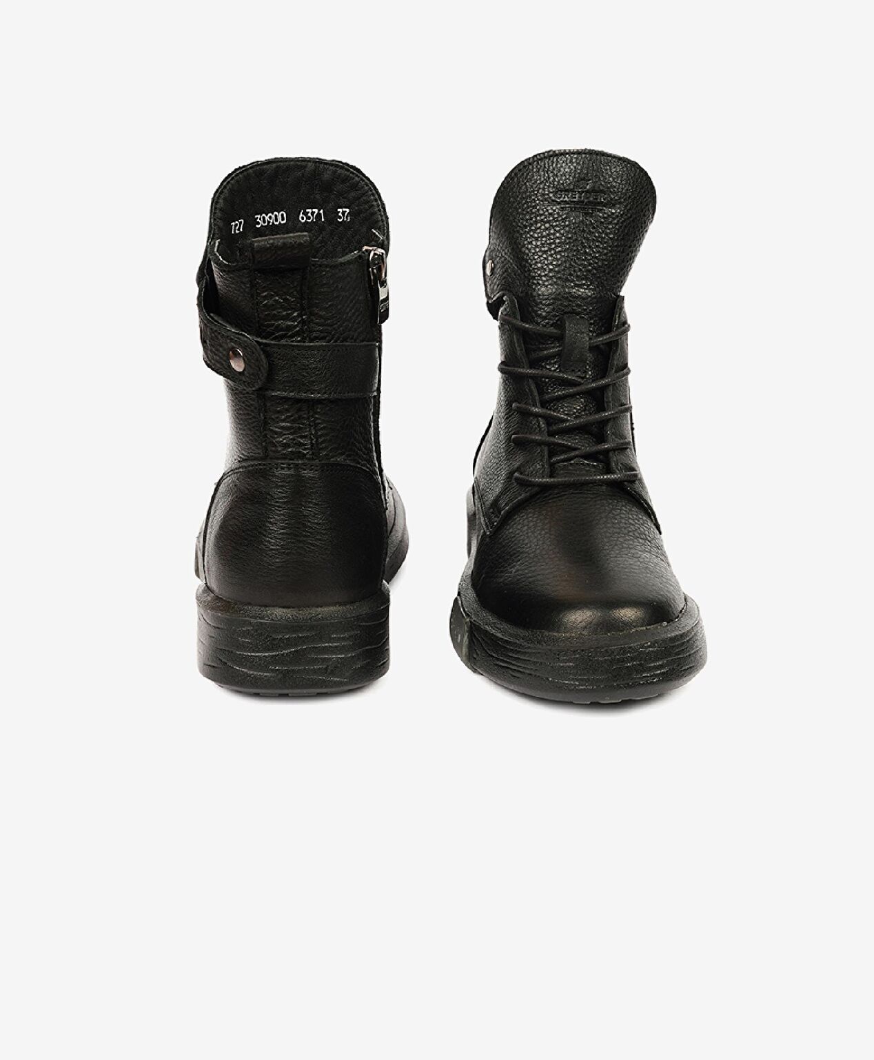 Kadın Siyah Hakiki Deri Sneaker Bot - 7