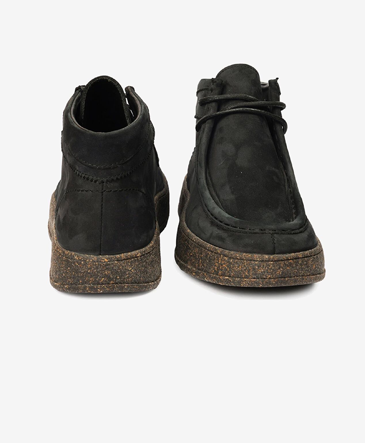 Kadın Siyah Hakiki Deri Sneaker Bot - 7