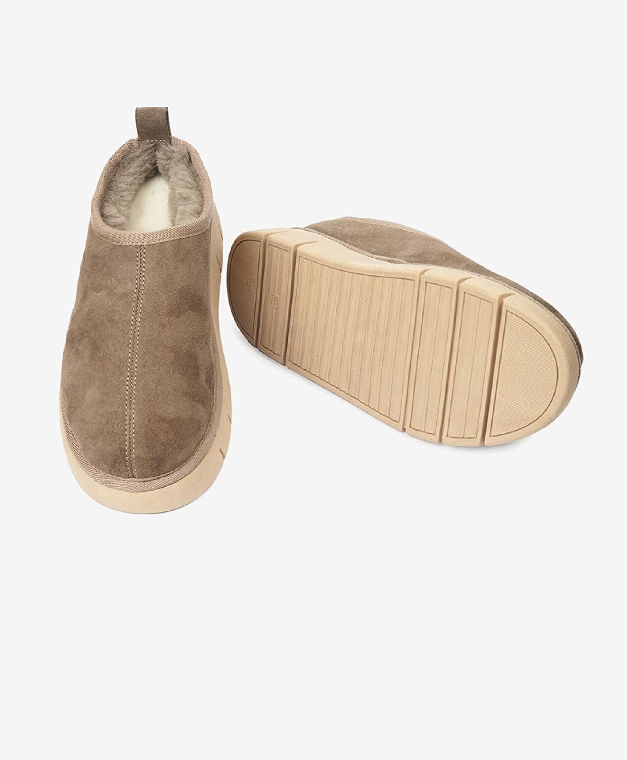 Kadın Vizon Süet Hakiki Deri Casual Ayakkabı - 6