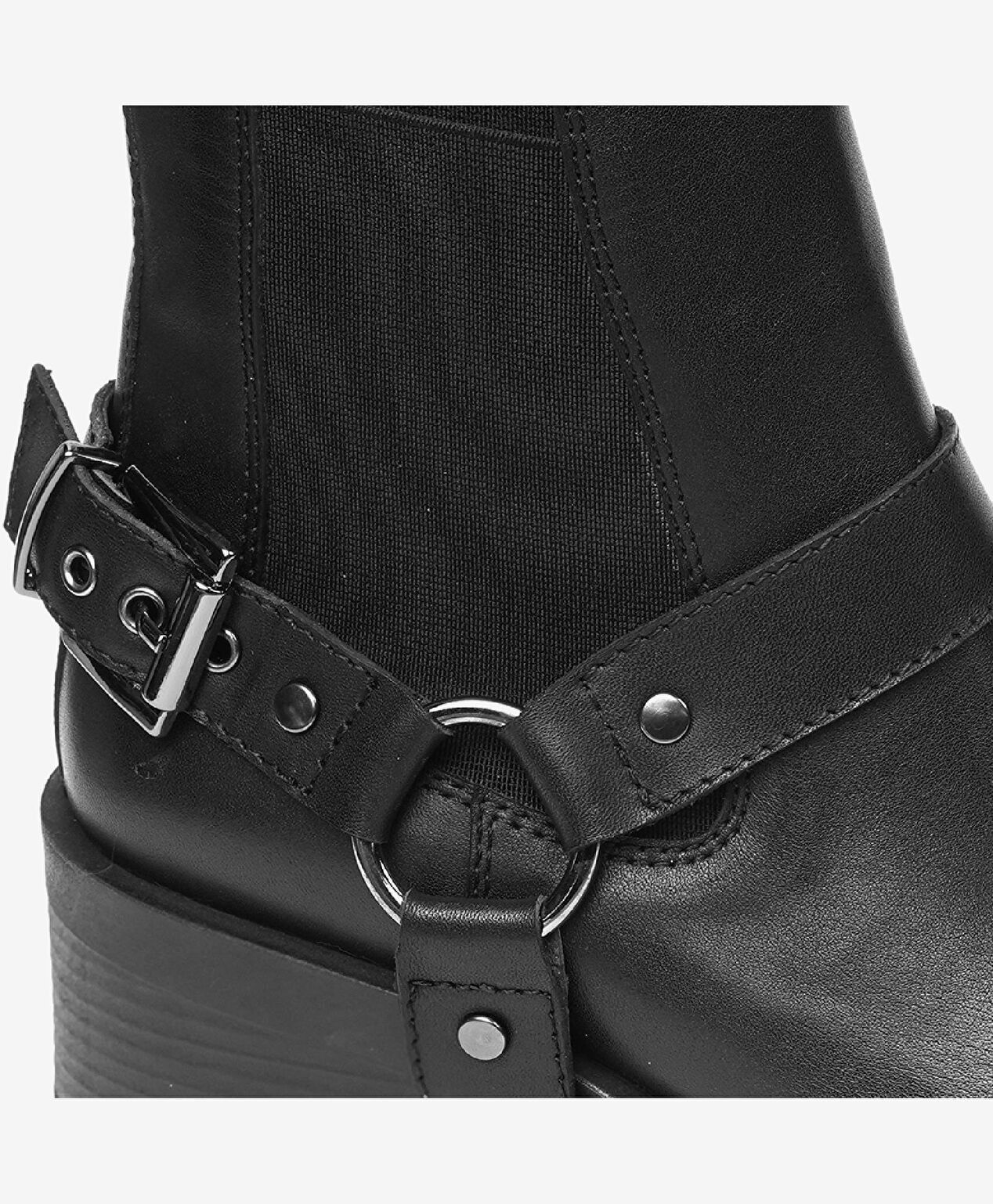 Kadın Siyah Hakiki Deri Chelsea Bot - 5