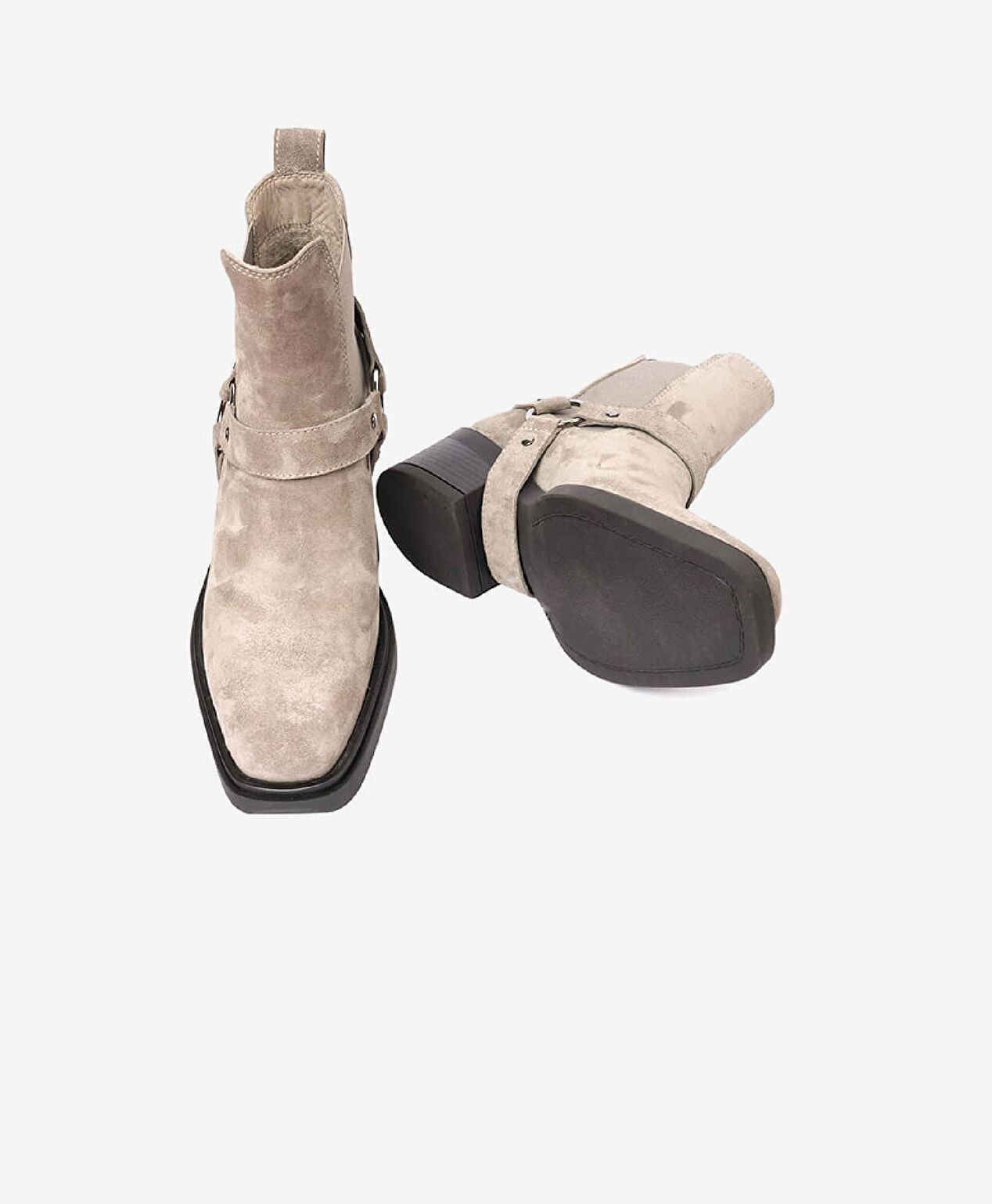 Kadın Vizon Süet Hakiki Deri Chelsea Bot - 8