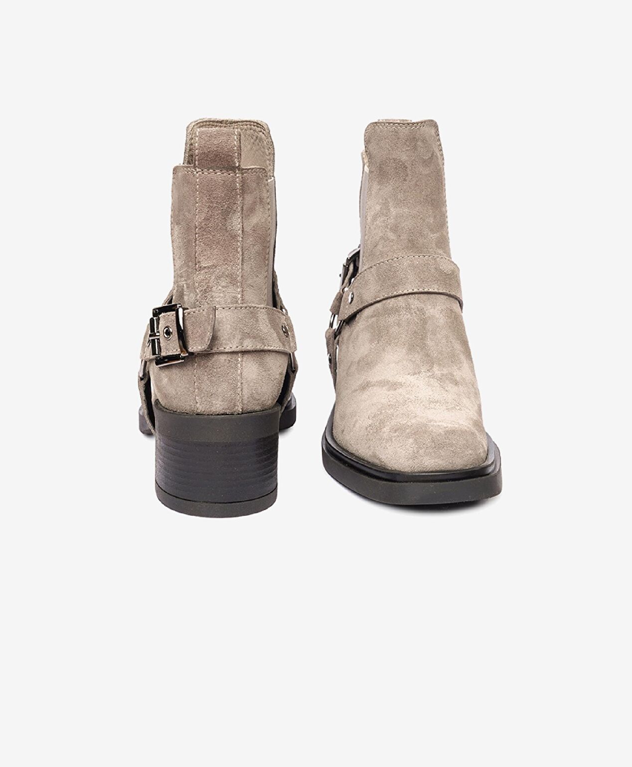 Kadın Vizon Süet Hakiki Deri Chelsea Bot - 9