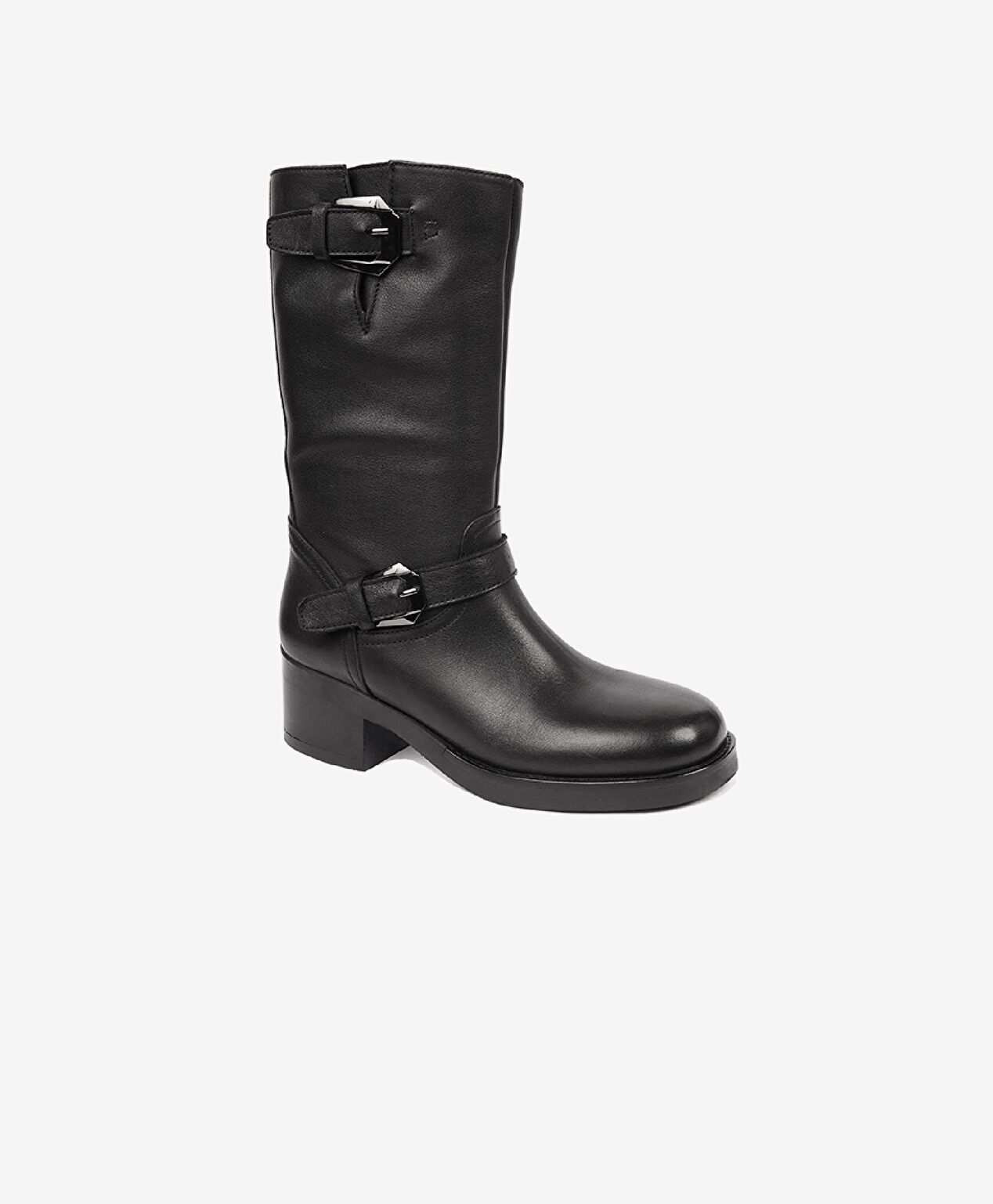 Kadın Siyah Hakiki Deri Günlük Bot - 2