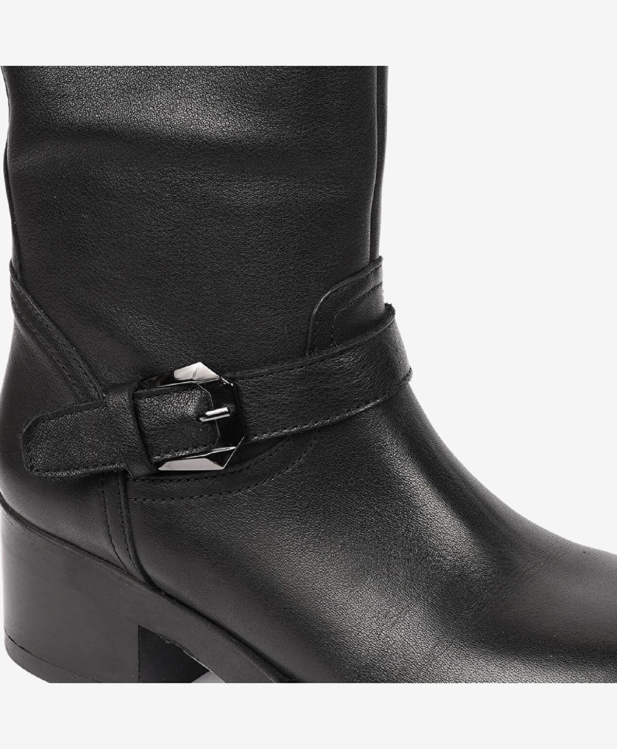 Kadın Siyah Hakiki Deri Günlük Bot - 5
