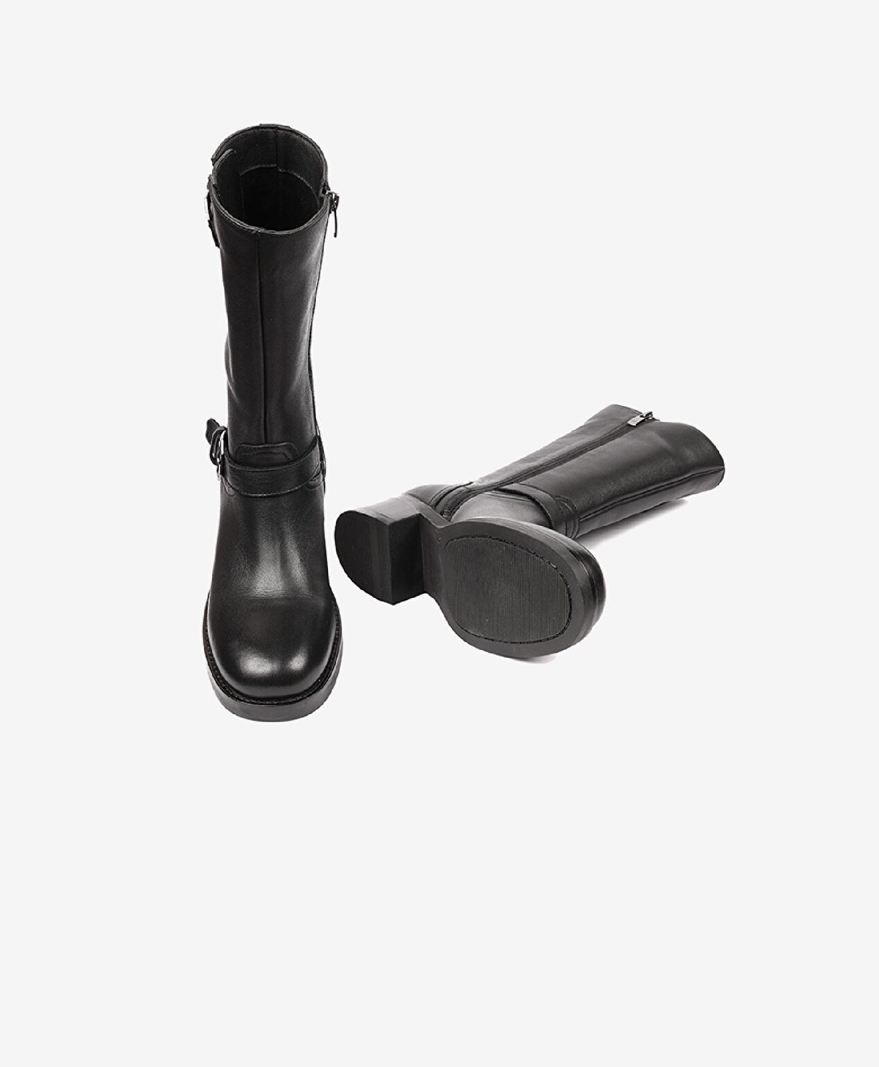 Kadın Siyah Hakiki Deri Günlük Bot - 6