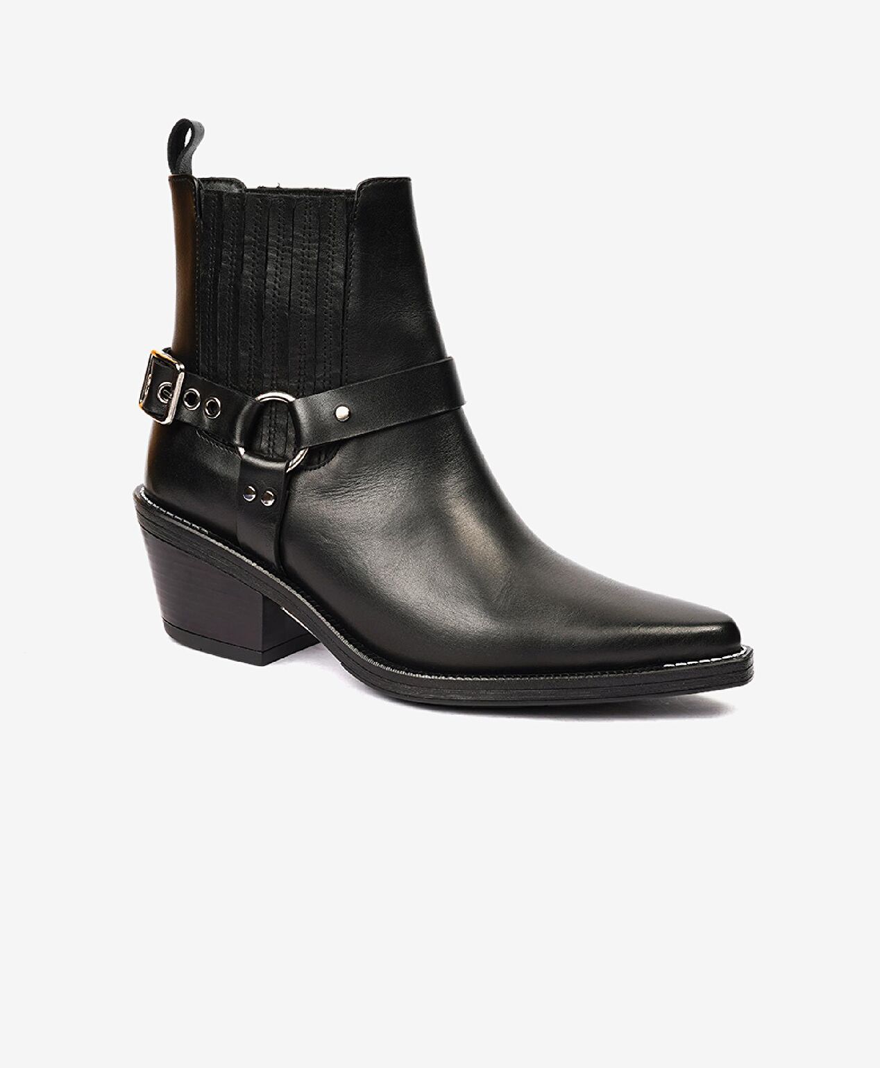 Kadın Siyah Hakiki Deri Chelsea Bot - 2