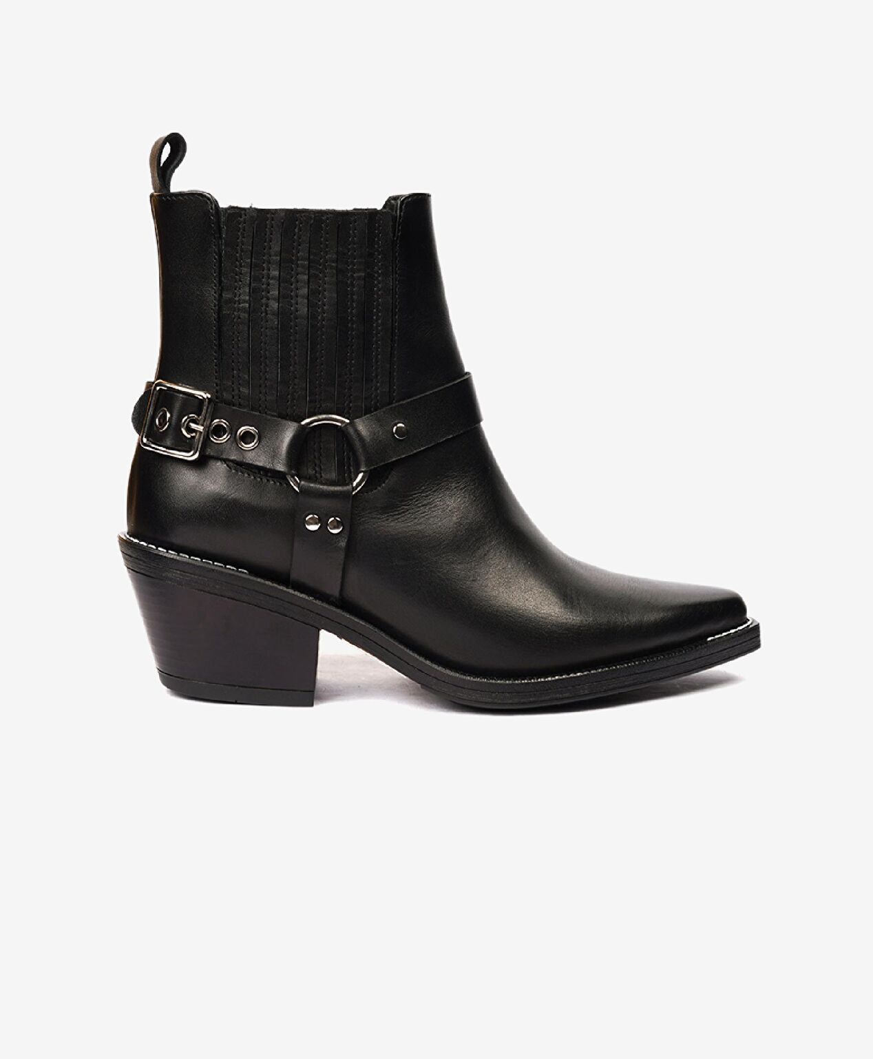 Kadın Siyah Hakiki Deri Chelsea Bot - 1