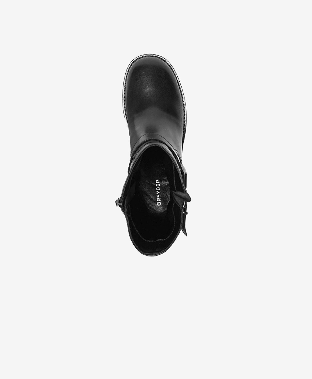 Kadın Siyah Hakiki Deri Topuklu Bot - 4