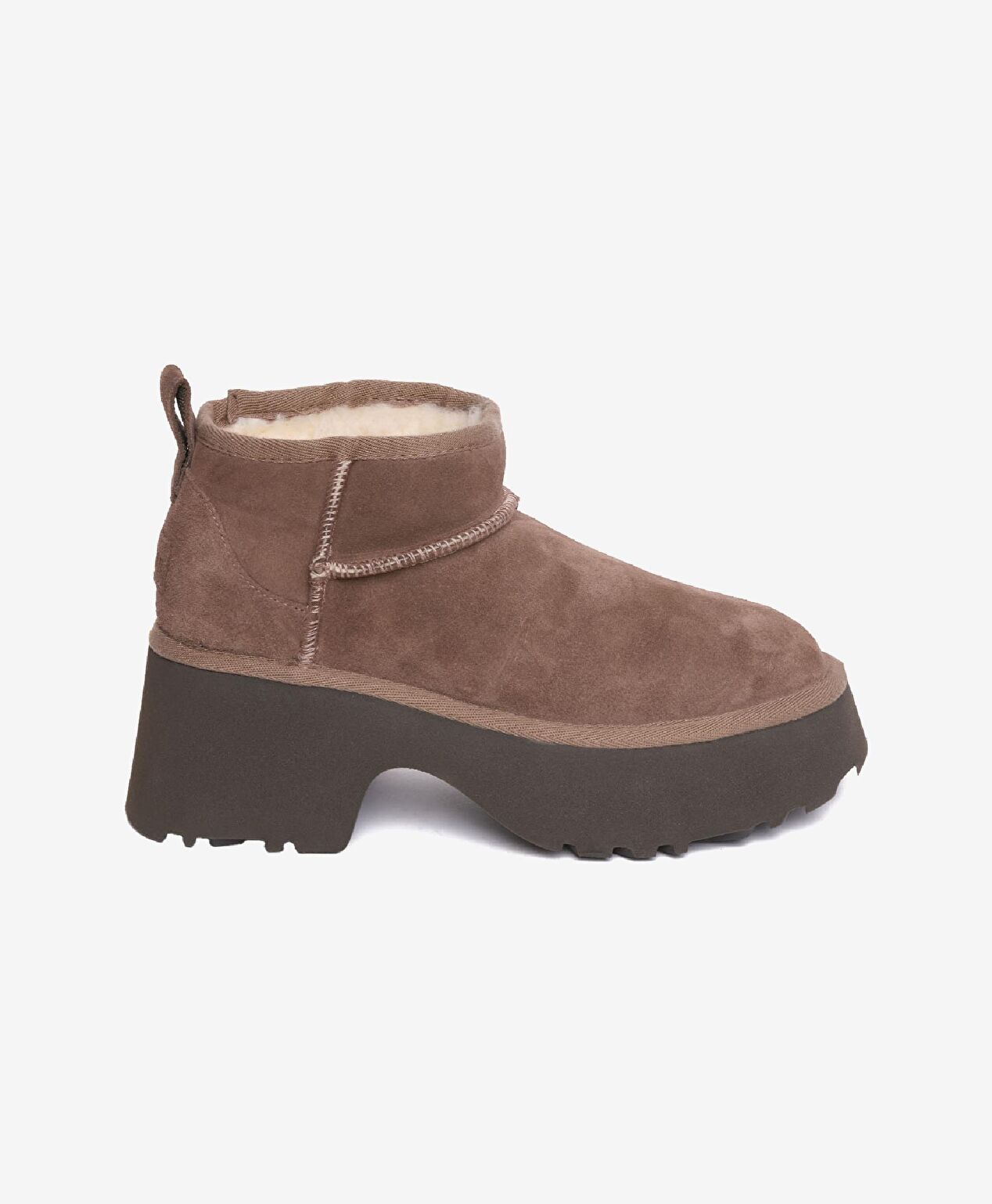 Kadın Sigaro Süet Hakiki Deri Topuklu Bot - 1