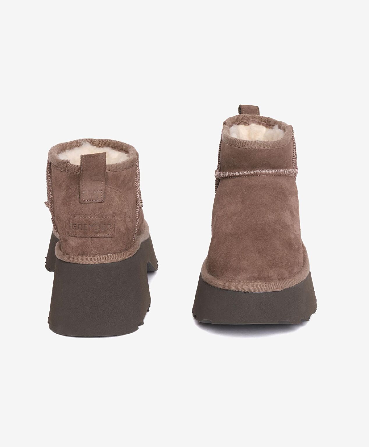 Kadın Sigaro Süet Hakiki Deri Topuklu Bot - 6