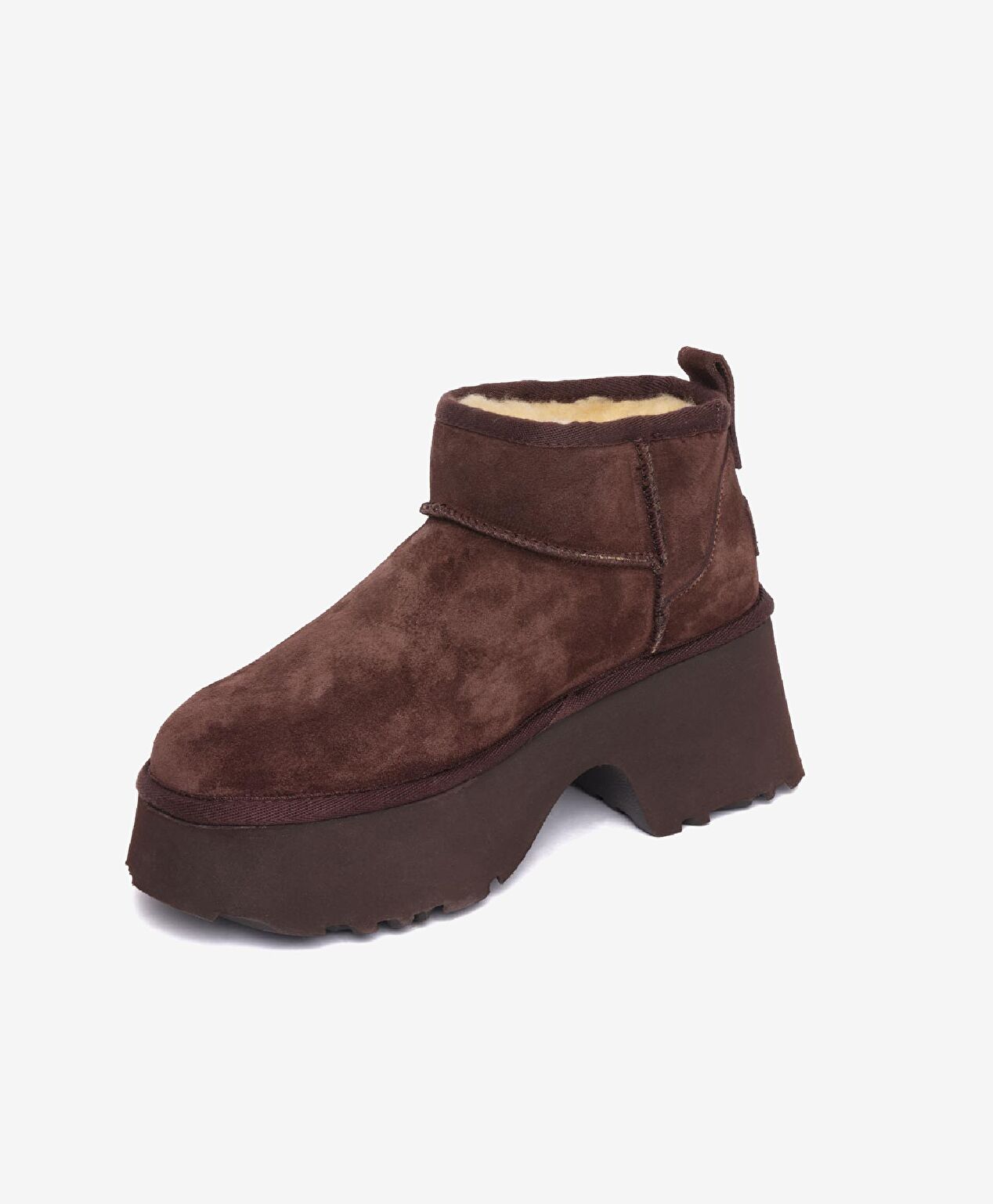 Kadın Kahverengi Süet Hakiki Deri Topuklu Bot - 3