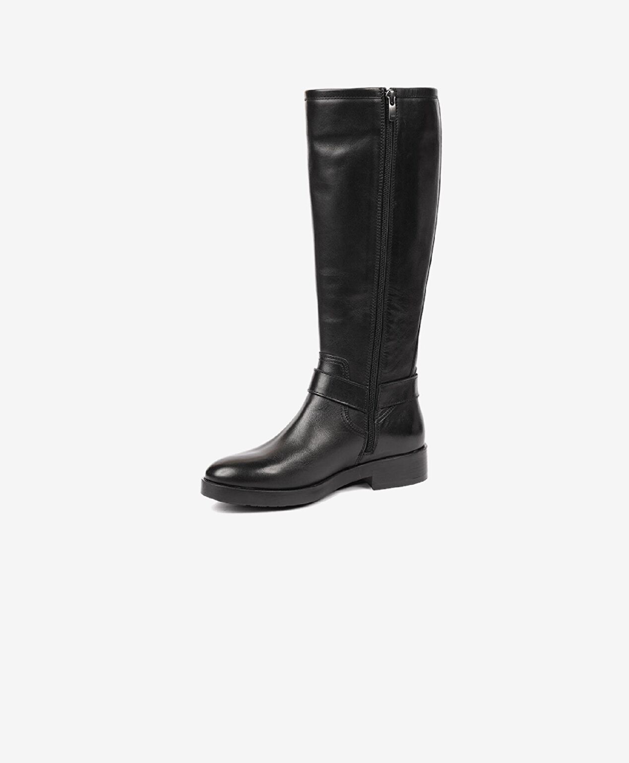 Kadın Siyah Hakiki Deri Topuklu Çizme - 3
