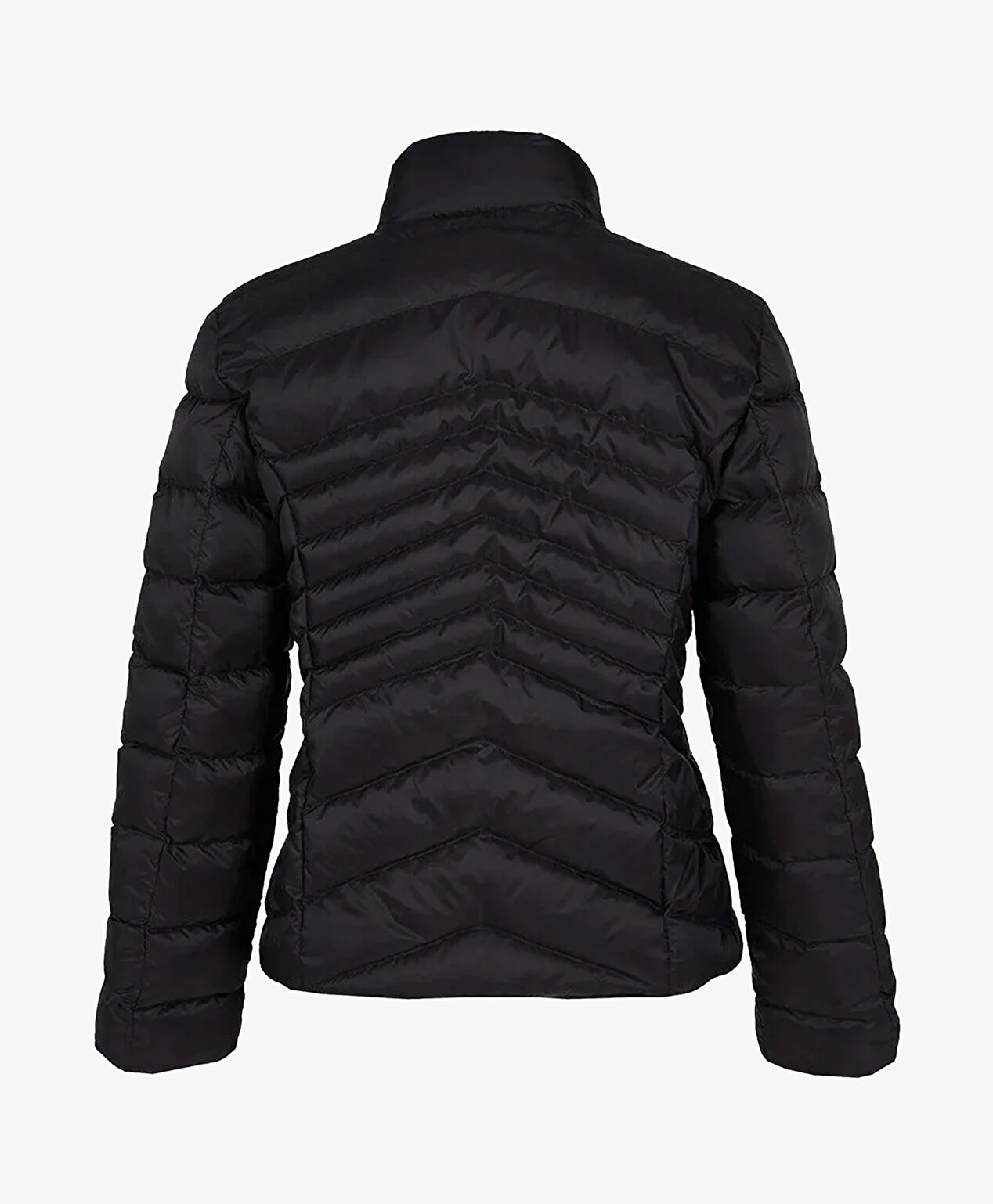 Kadın Siyah Kaz Tüyü Su İtici Mont - 2