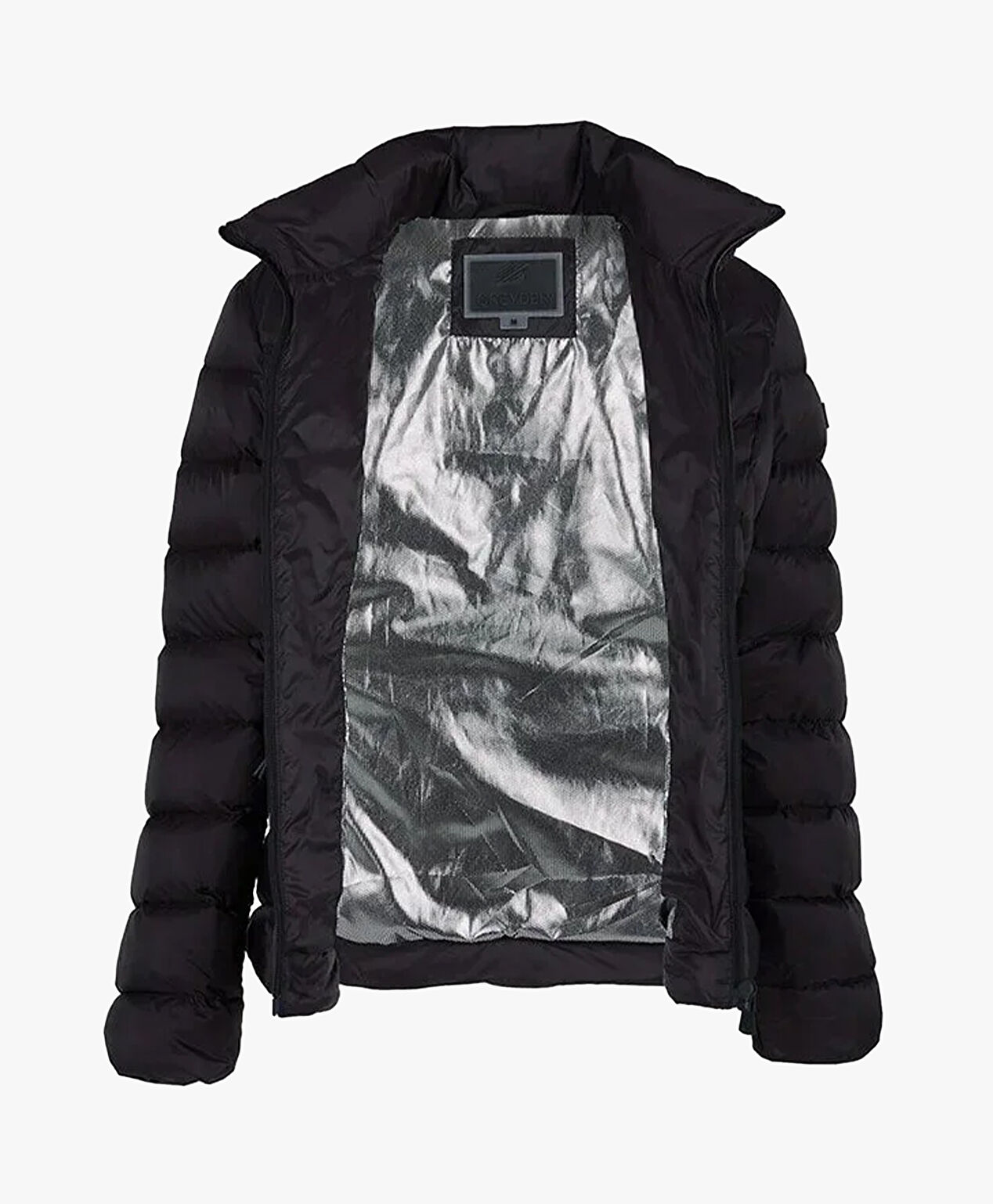 Kadın Siyah Kaz Tüyü Su İtici Mont - 4