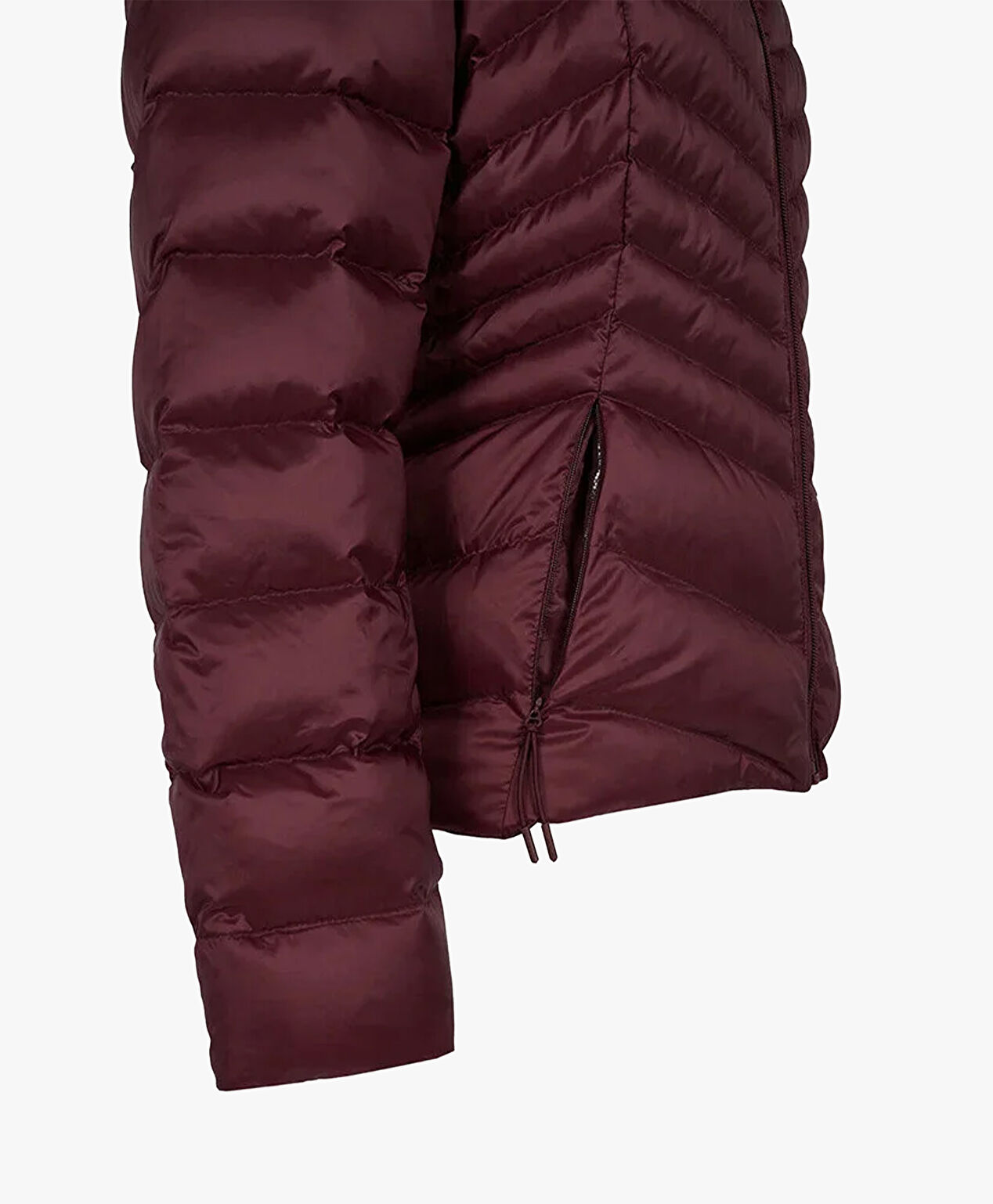 Kadın Bordo Kaz Tüyü Su İtici Mont - 3