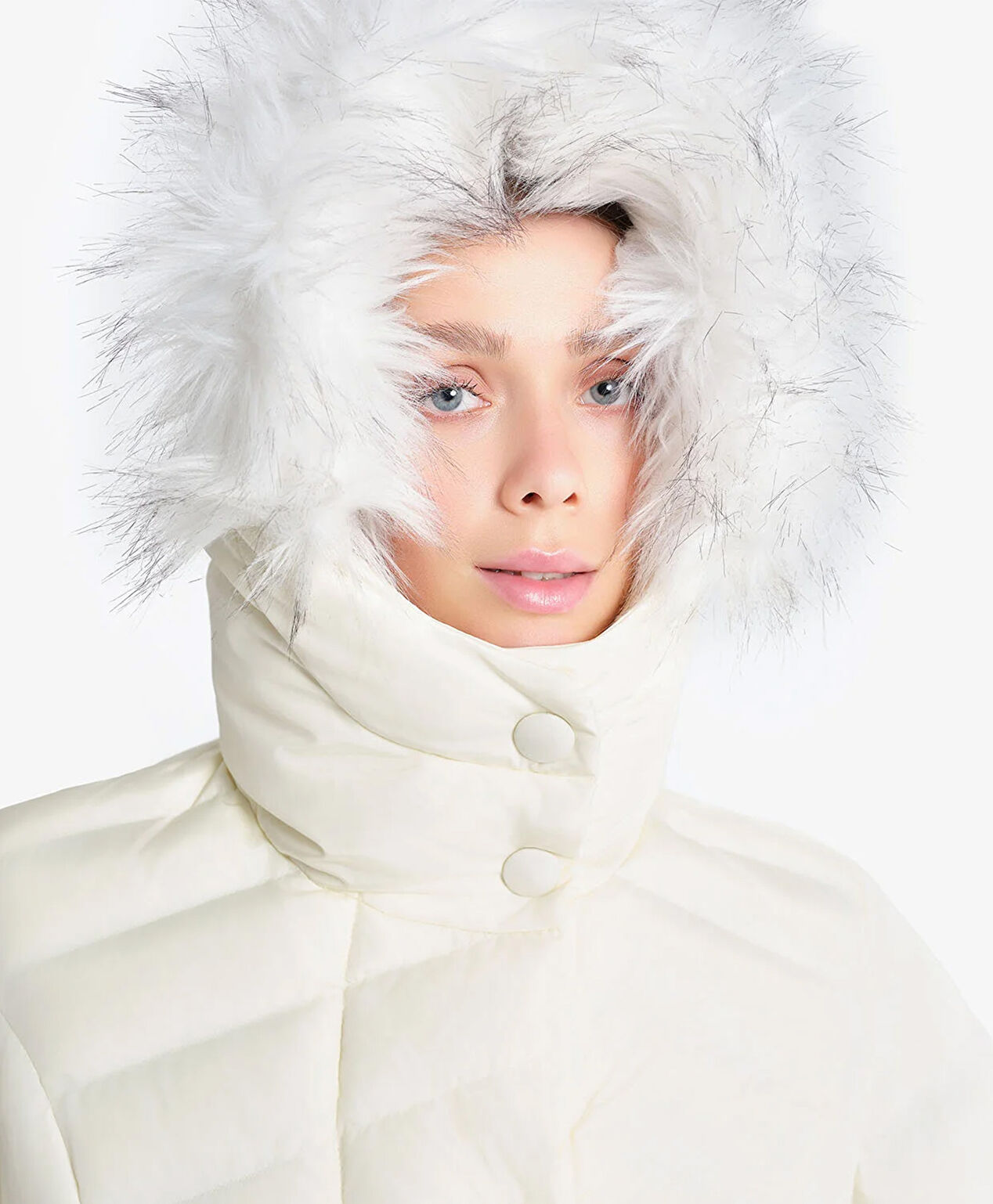 Kadın Ekru Su İtici Mont 4K2TM84003 - 7