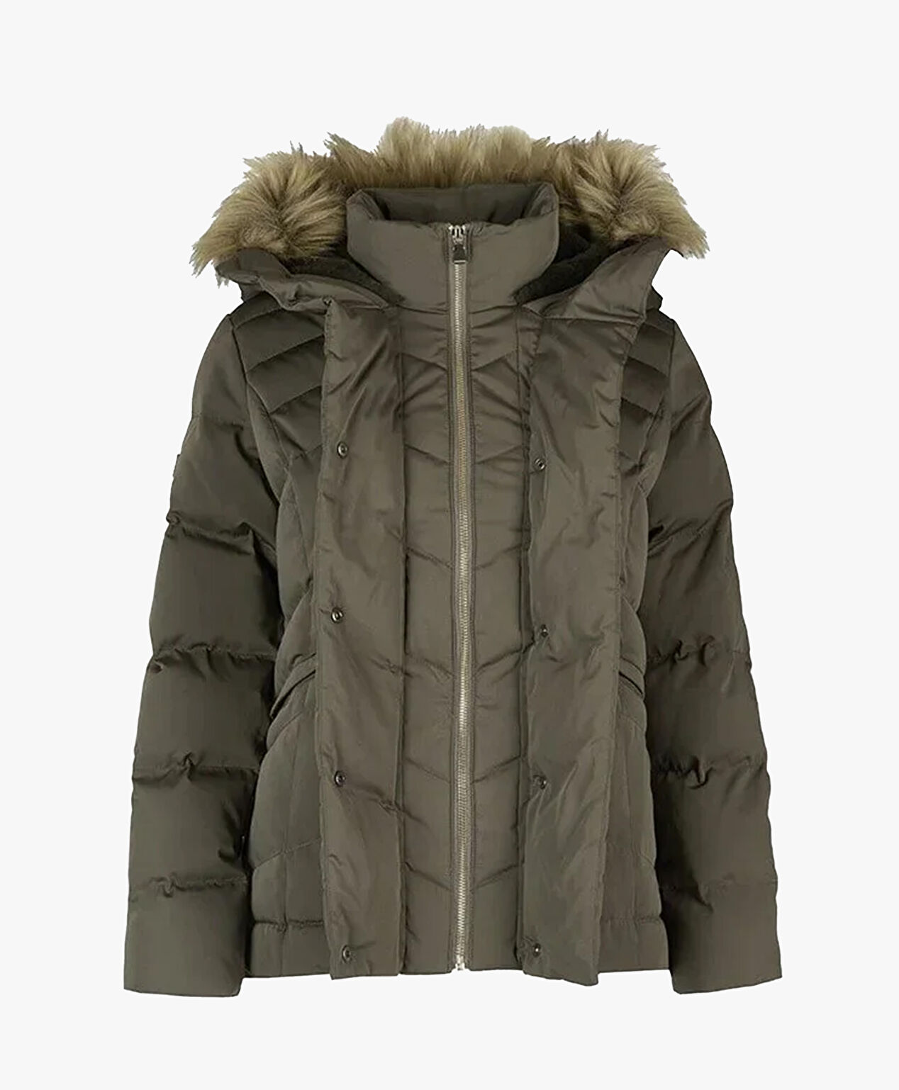 Kadın Olive Kaz Tüyü Su İtici Mont 4K2TM84003 - 4