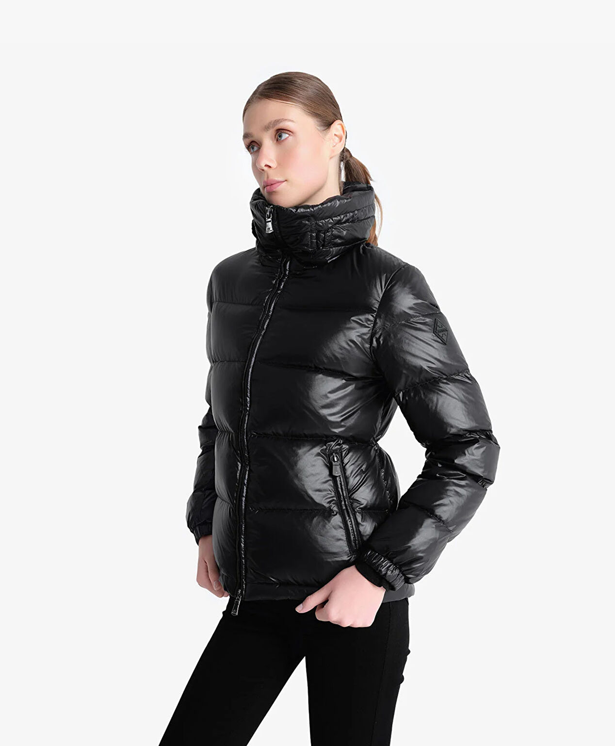 Kadın Siyah Su İtici Mont 4K2TM84014 - 5