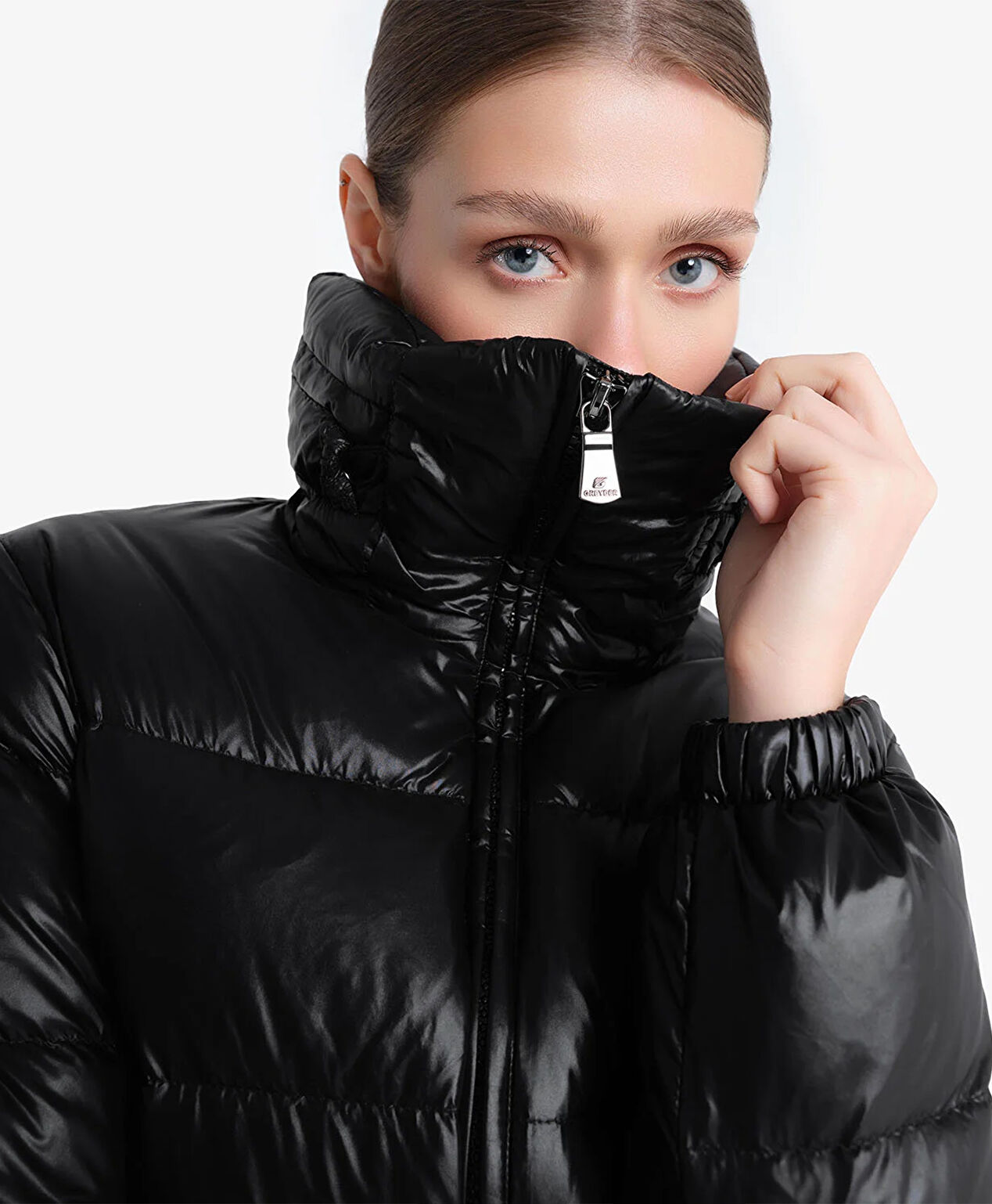 Kadın Siyah Su İtici Mont 4K2TM84014 - 7