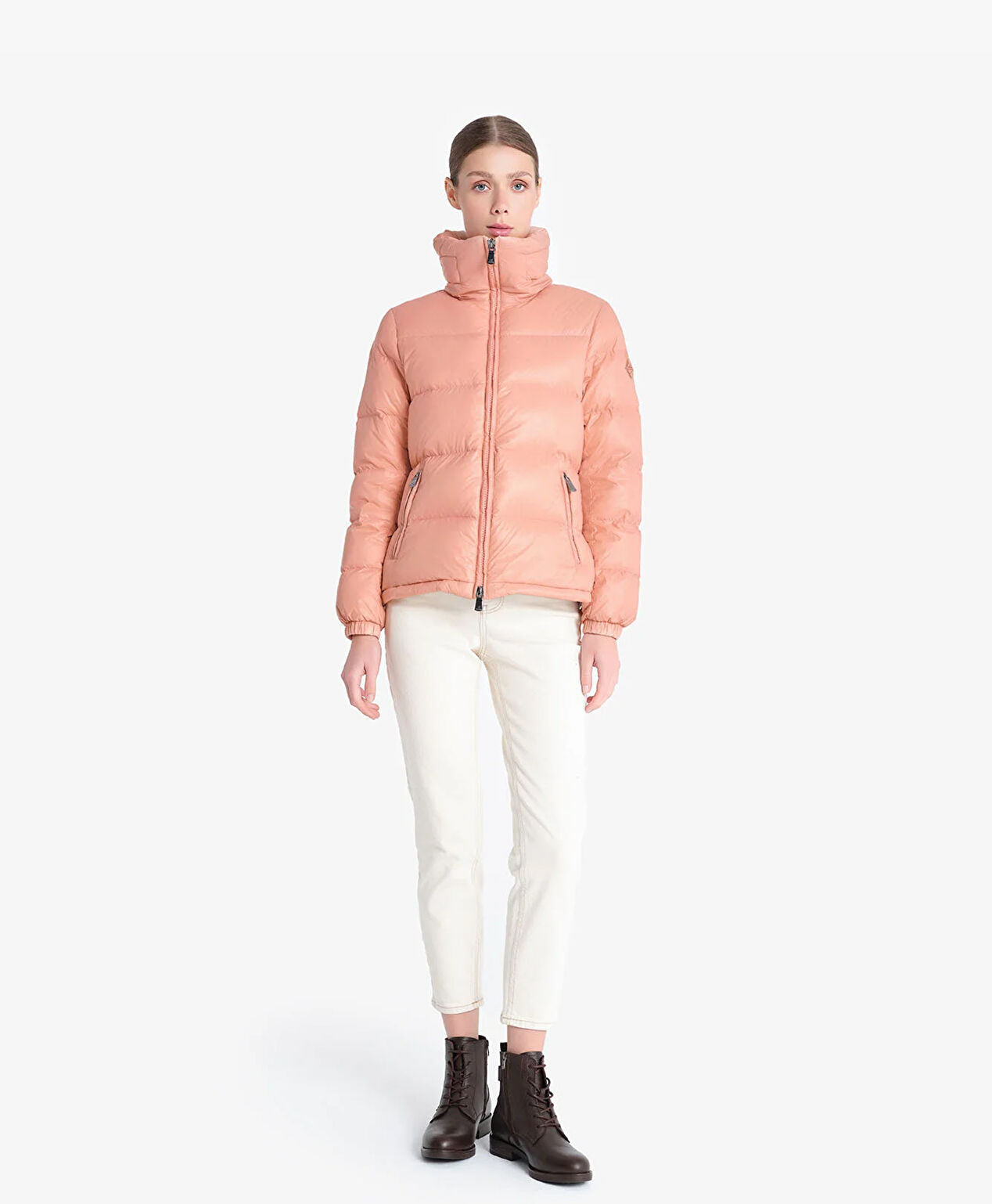 Kadın Parlak Pudra Su İtici Mont - 2