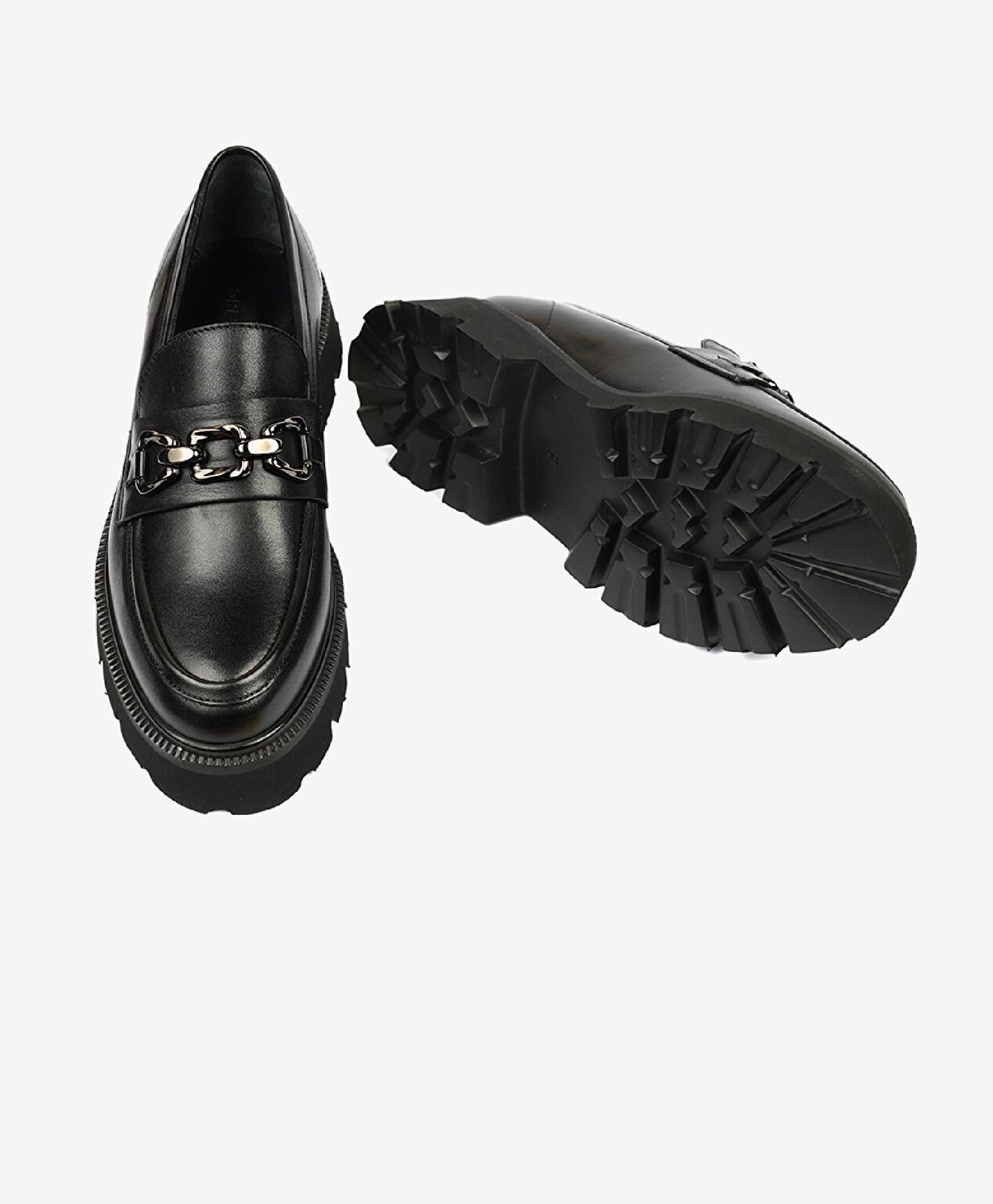 Kadın Siyah Hakiki Deri Loafer Ayakkabı - 6