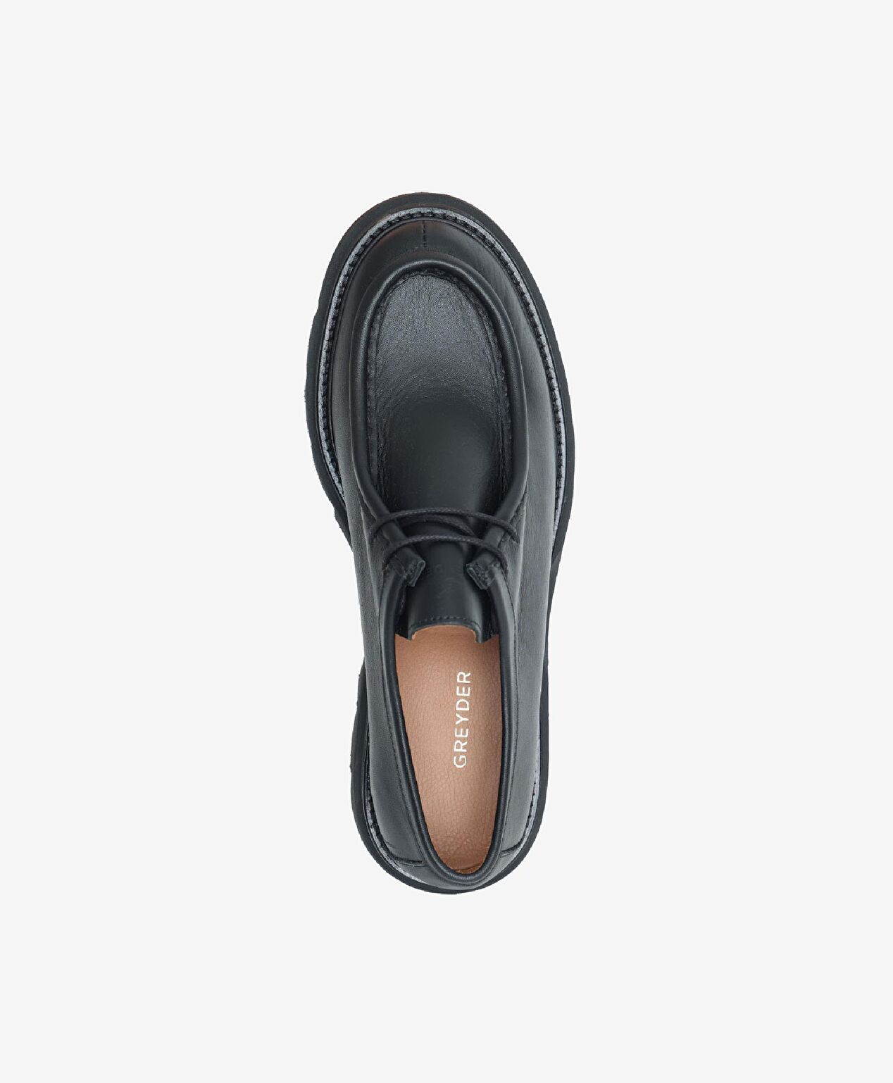 Kadın Siyah Hakiki Deri Oxford Ayakkabı - 4