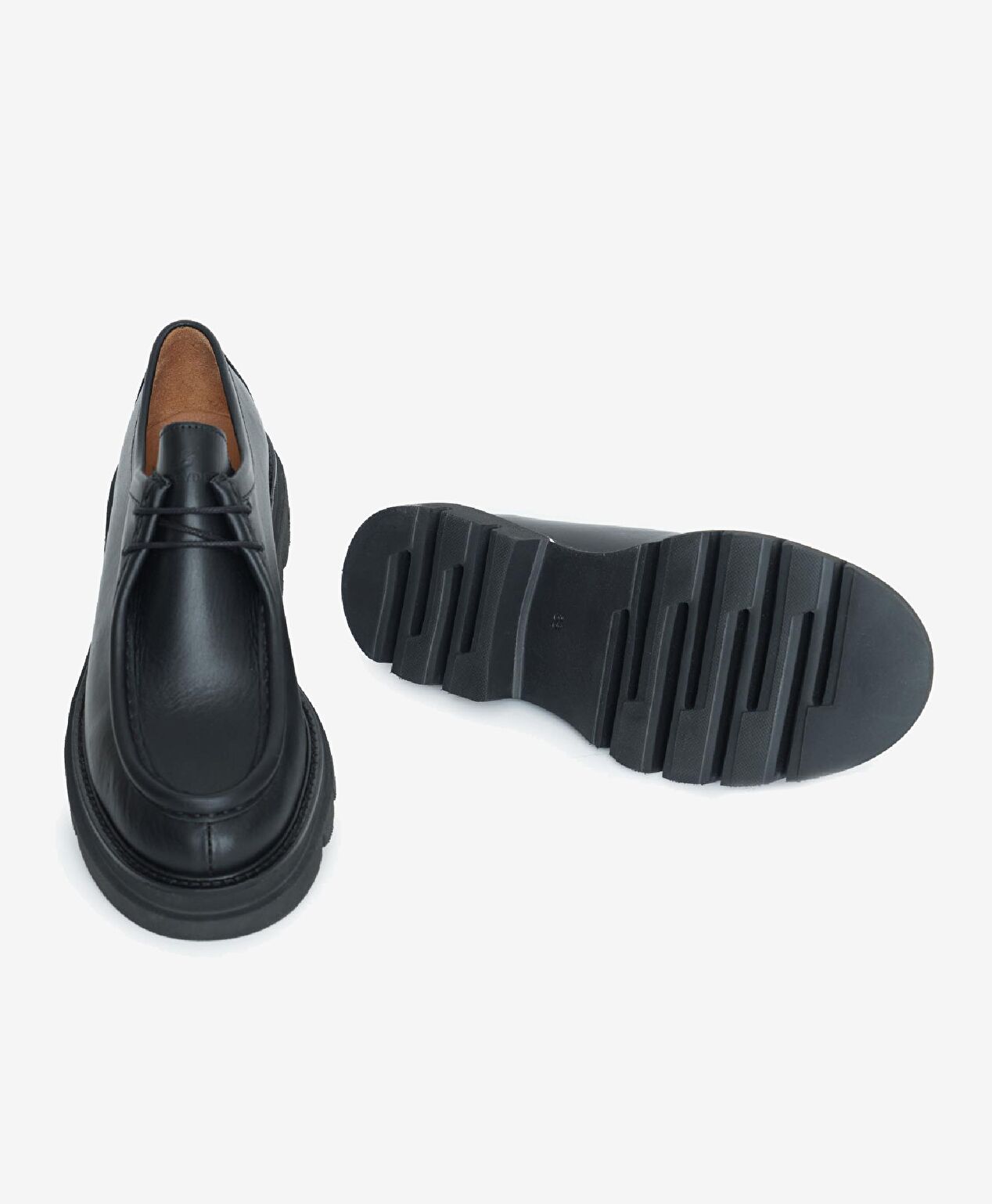 Kadın Siyah Hakiki Deri Oxford Ayakkabı - 6