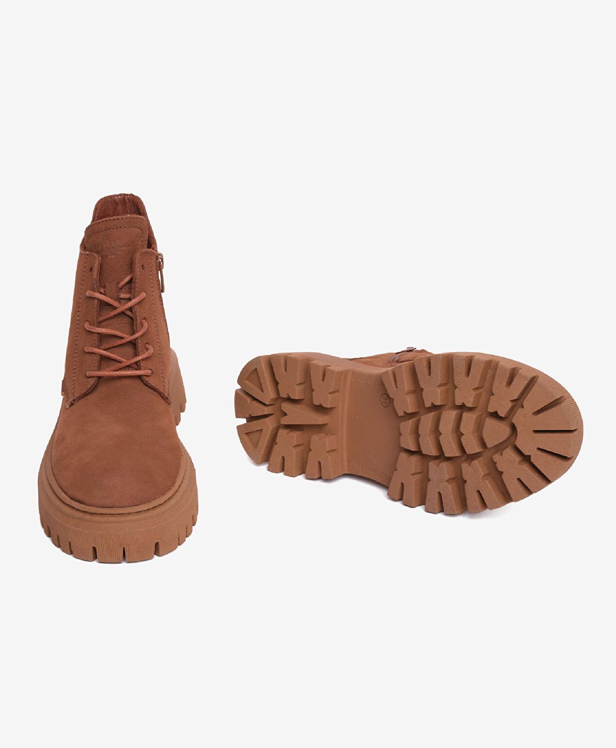 Kadın Tarçın Hakiki Deri Military Bot - 6