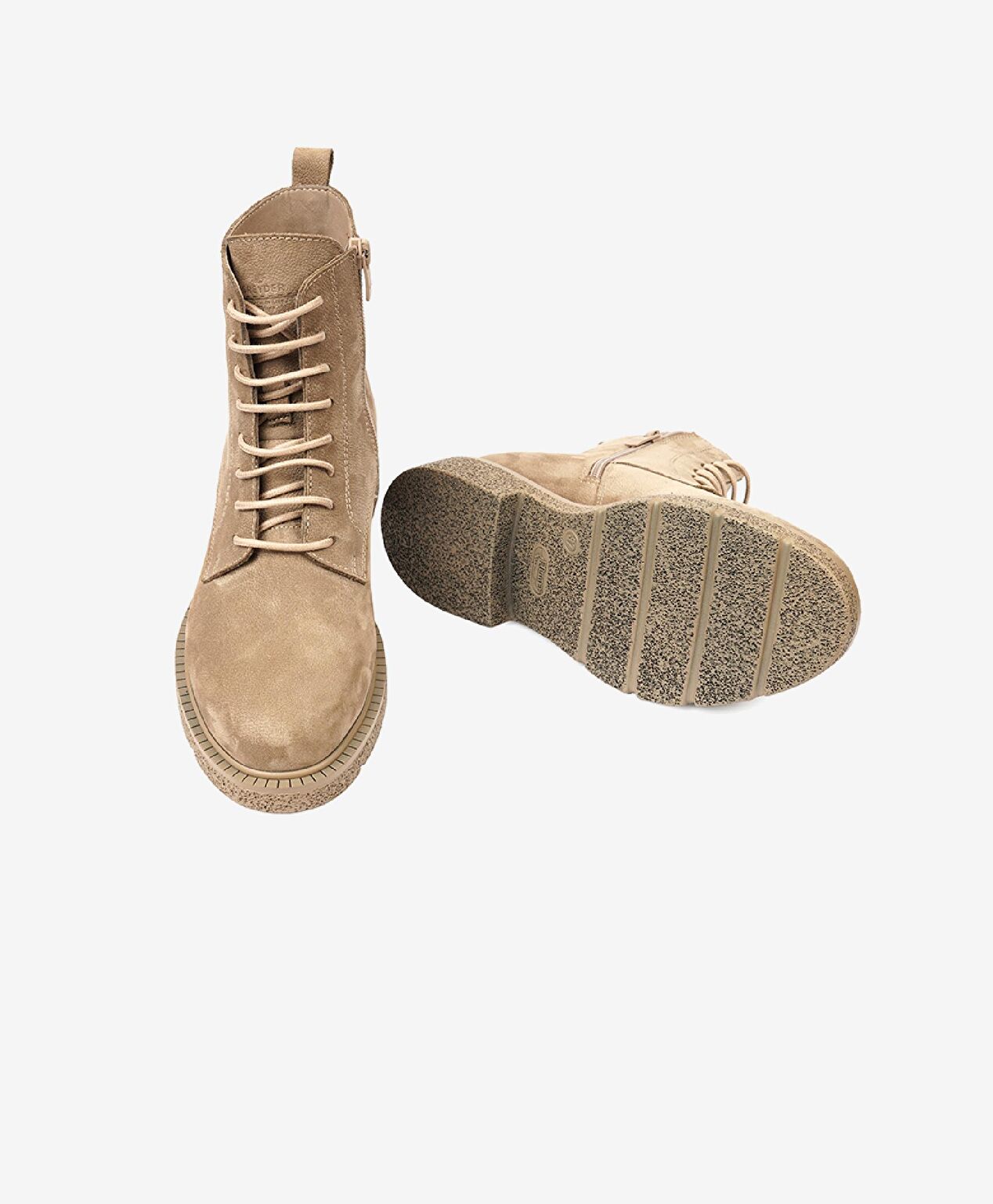 Kadın Vizon Hakiki Deri Military Bot - 6