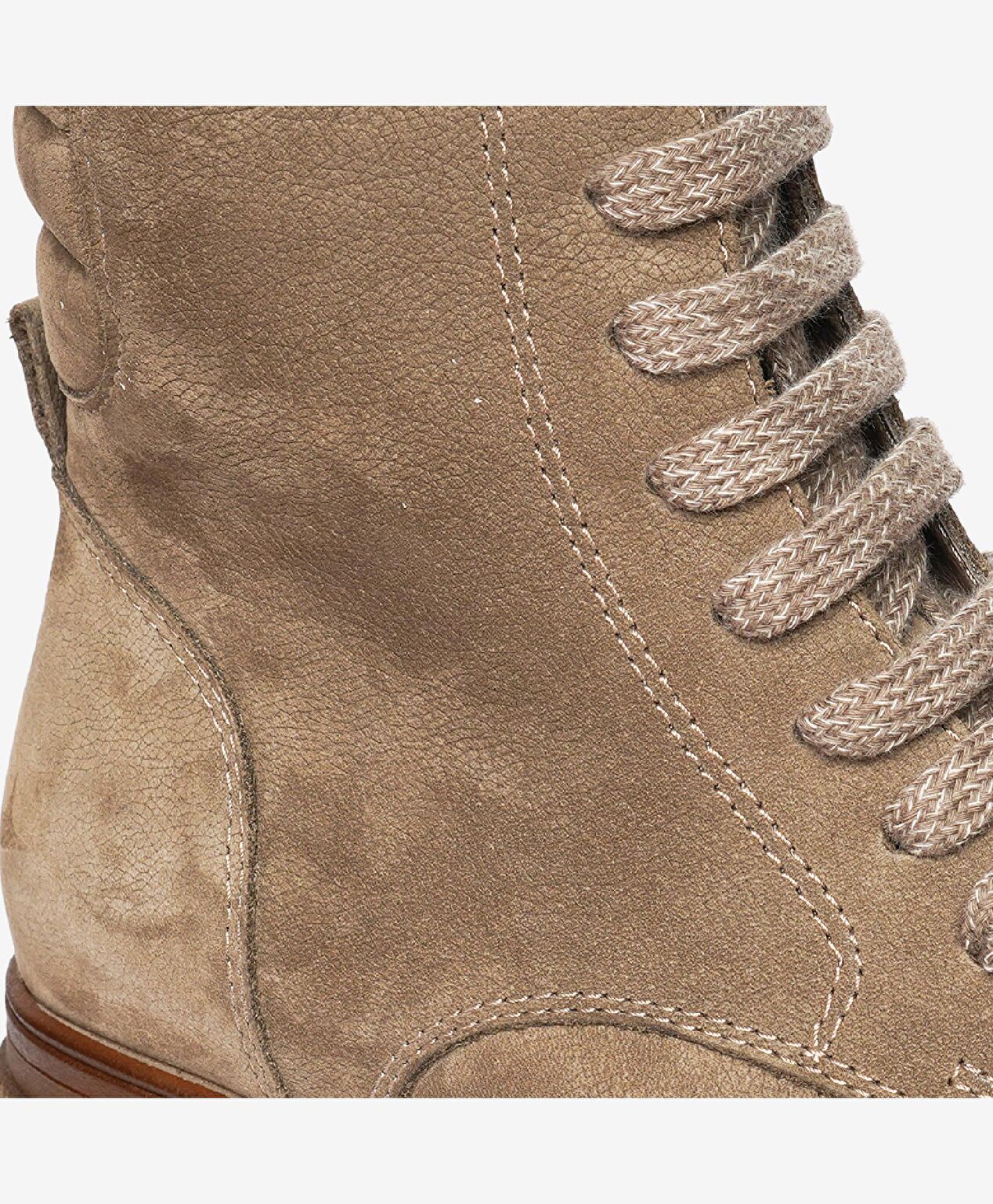 Kadın Vizon Hakiki Deri Military Bot - 5