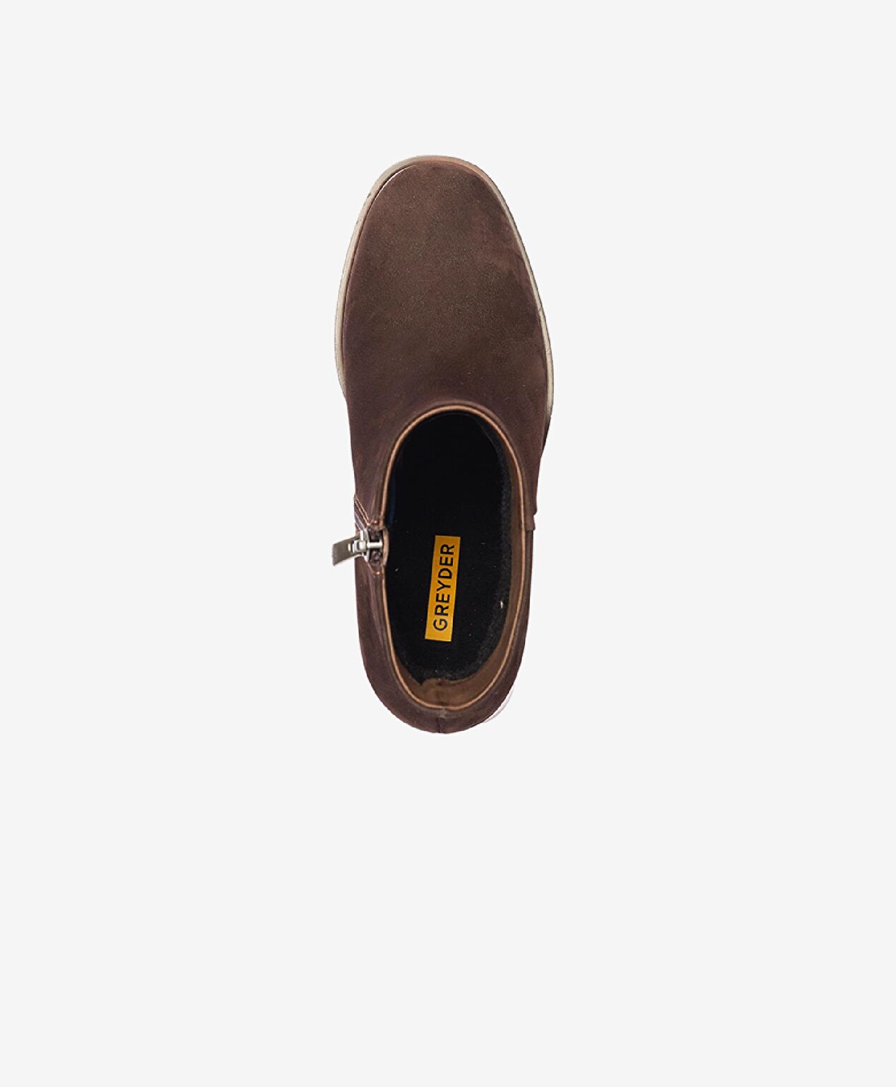 Kadın Kahve Nubuk Hakiki Deri Topuklu Bot - 4