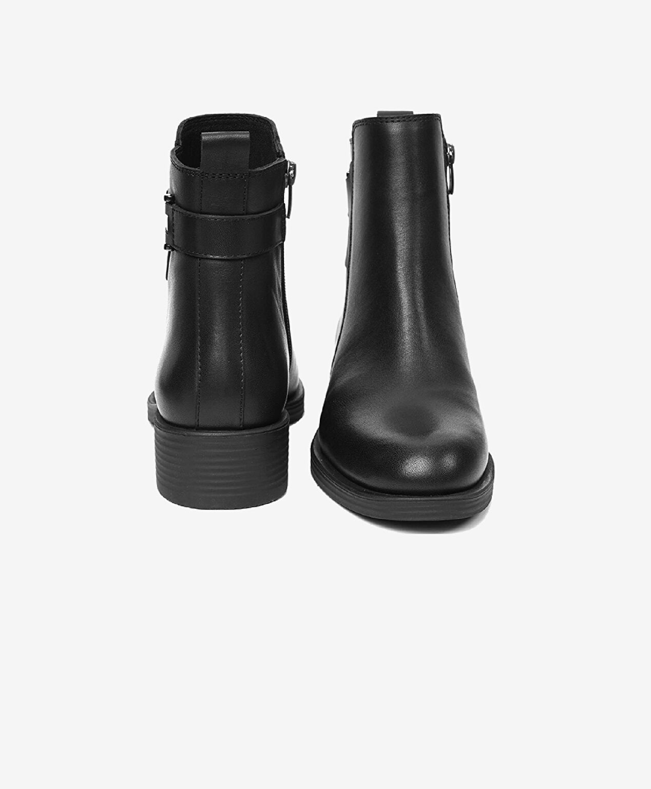 Kadın Siyah Hakiki Deri Topuklu Bot - 7