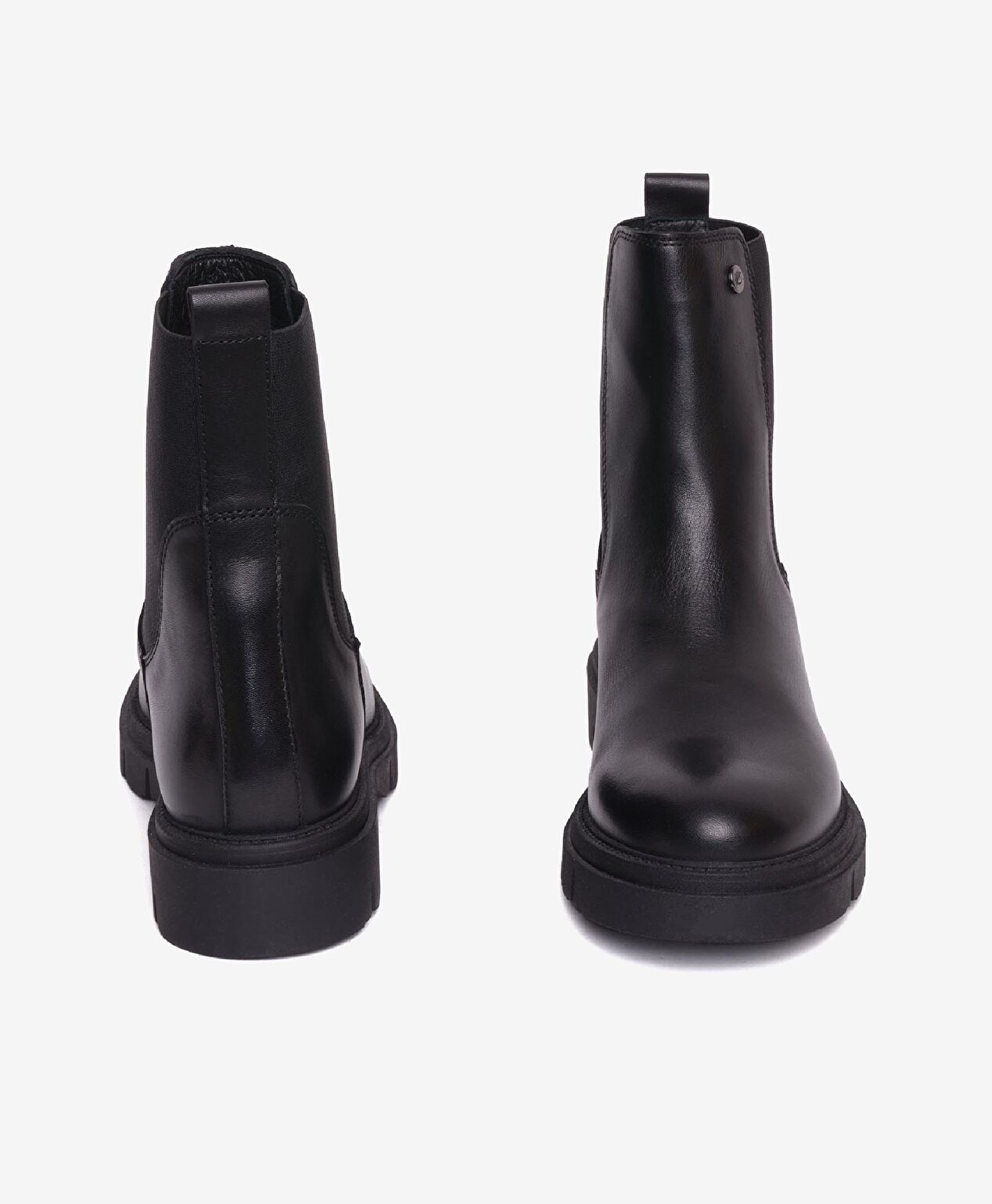 Kadın Siyah Hakiki Deri Chelsea Bot - 7