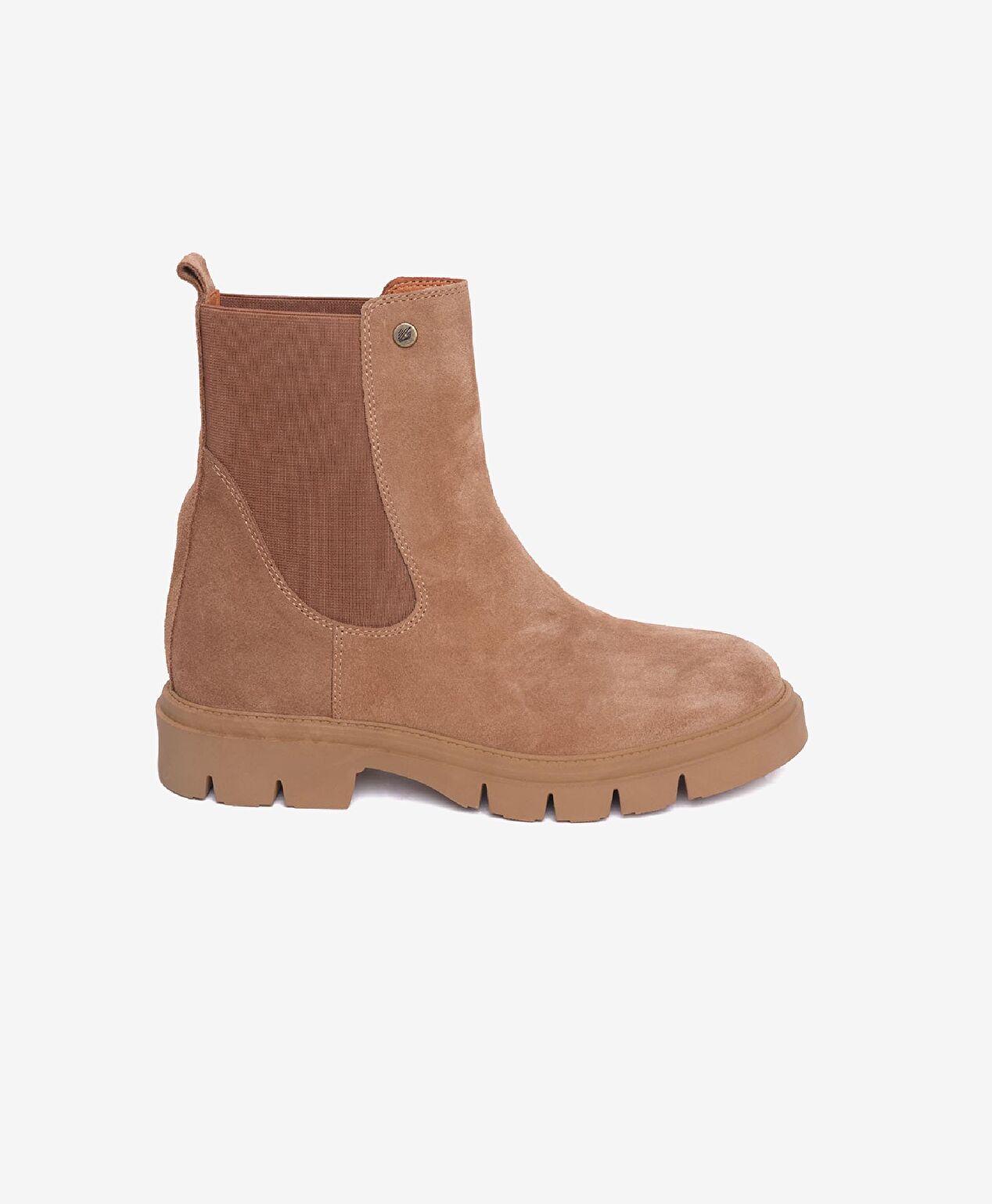 Kadın Kahverengi Hakiki Deri Chelsea Bot - 1