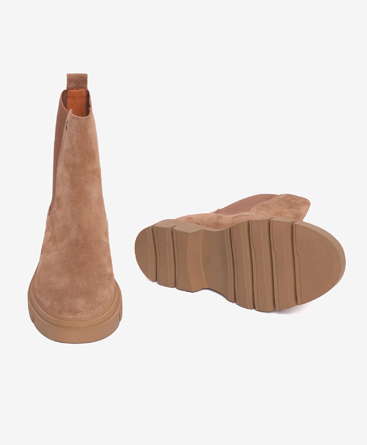 Kadın Kahverengi Hakiki Deri Chelsea Bot - 6