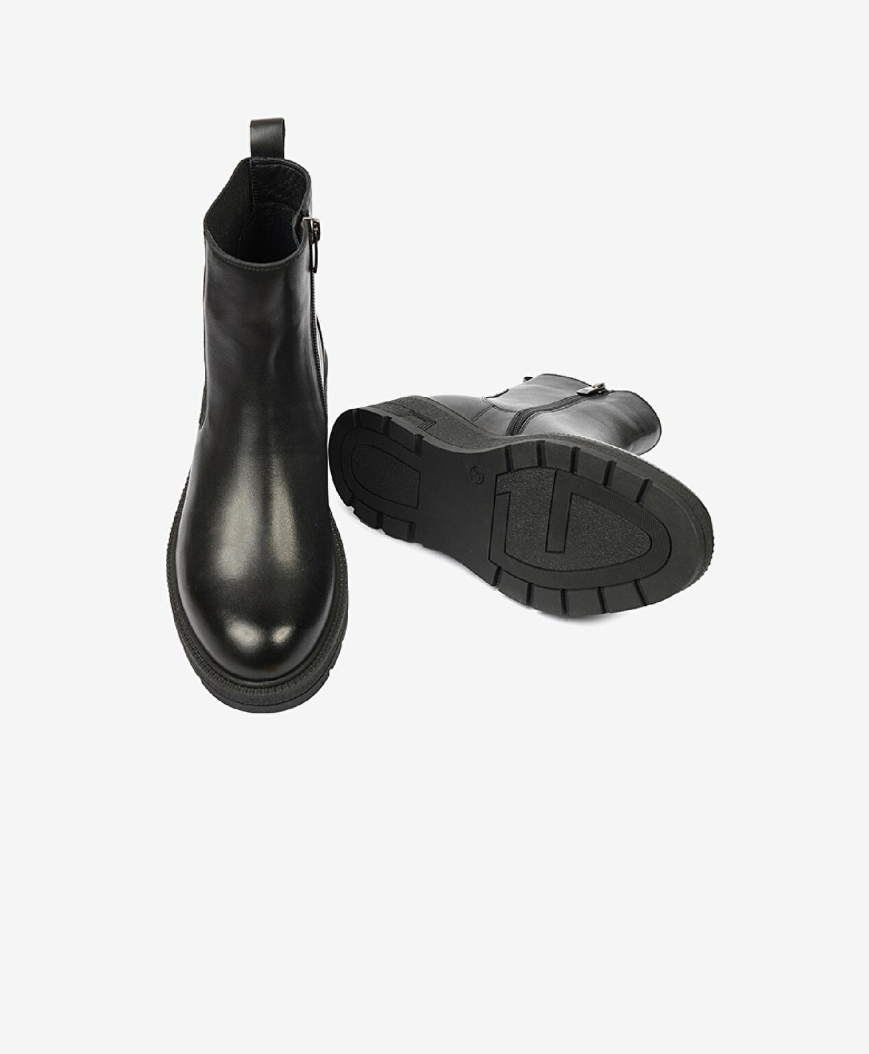 Kadın Siyah Hakiki Deri Chelsea Bot - 6