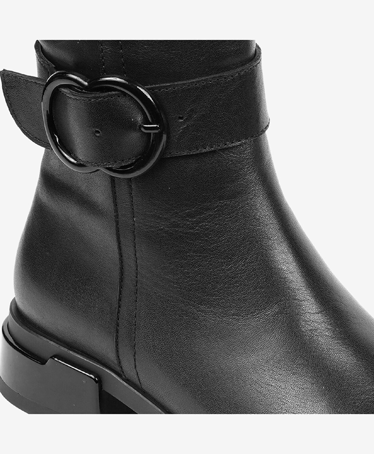 Kadın Siyah Hakiki Deri Chelsea Bot - 5