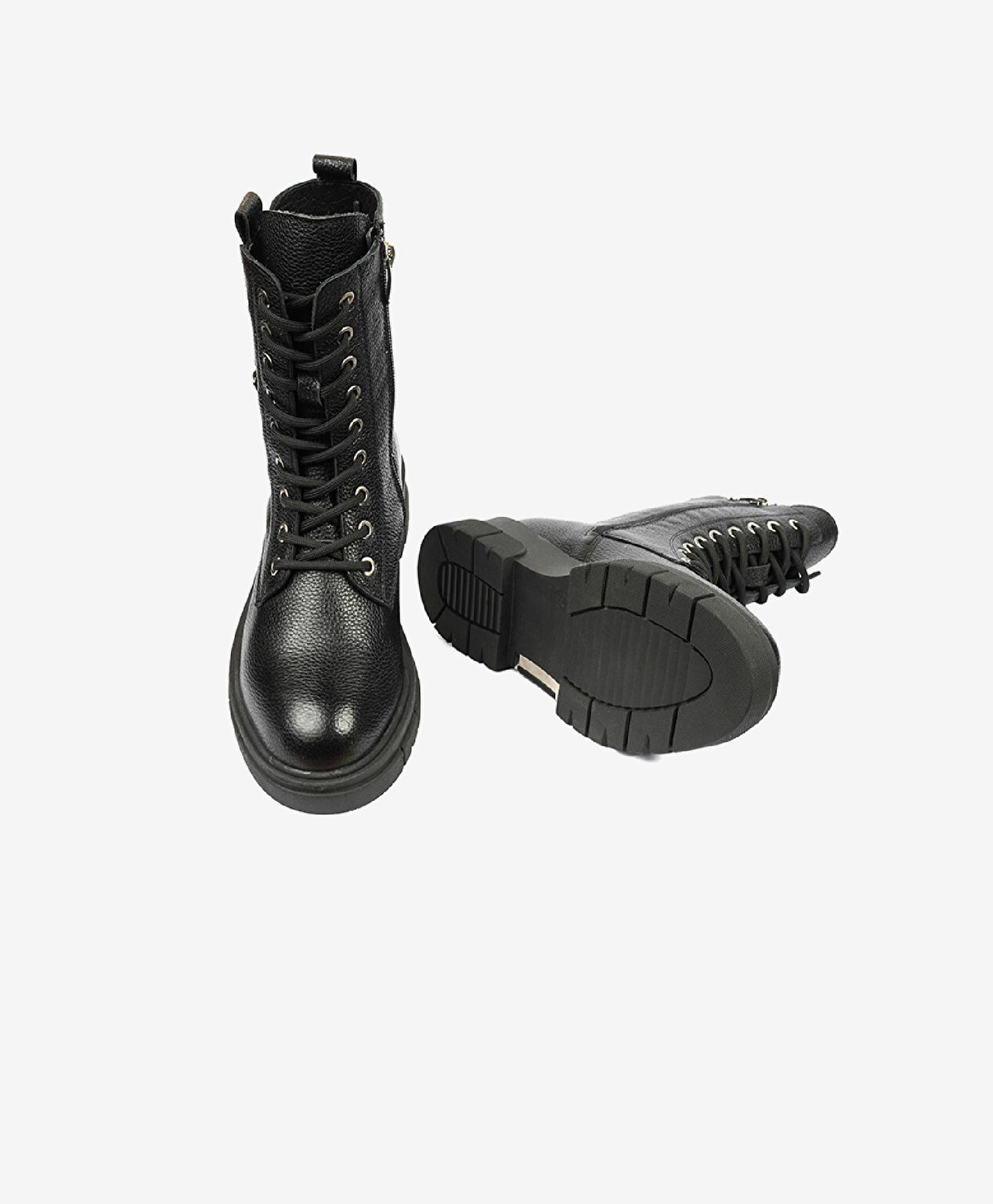 Kadın Siyah Hakiki Deri Termo Light Taban Chelsea Bot - 6