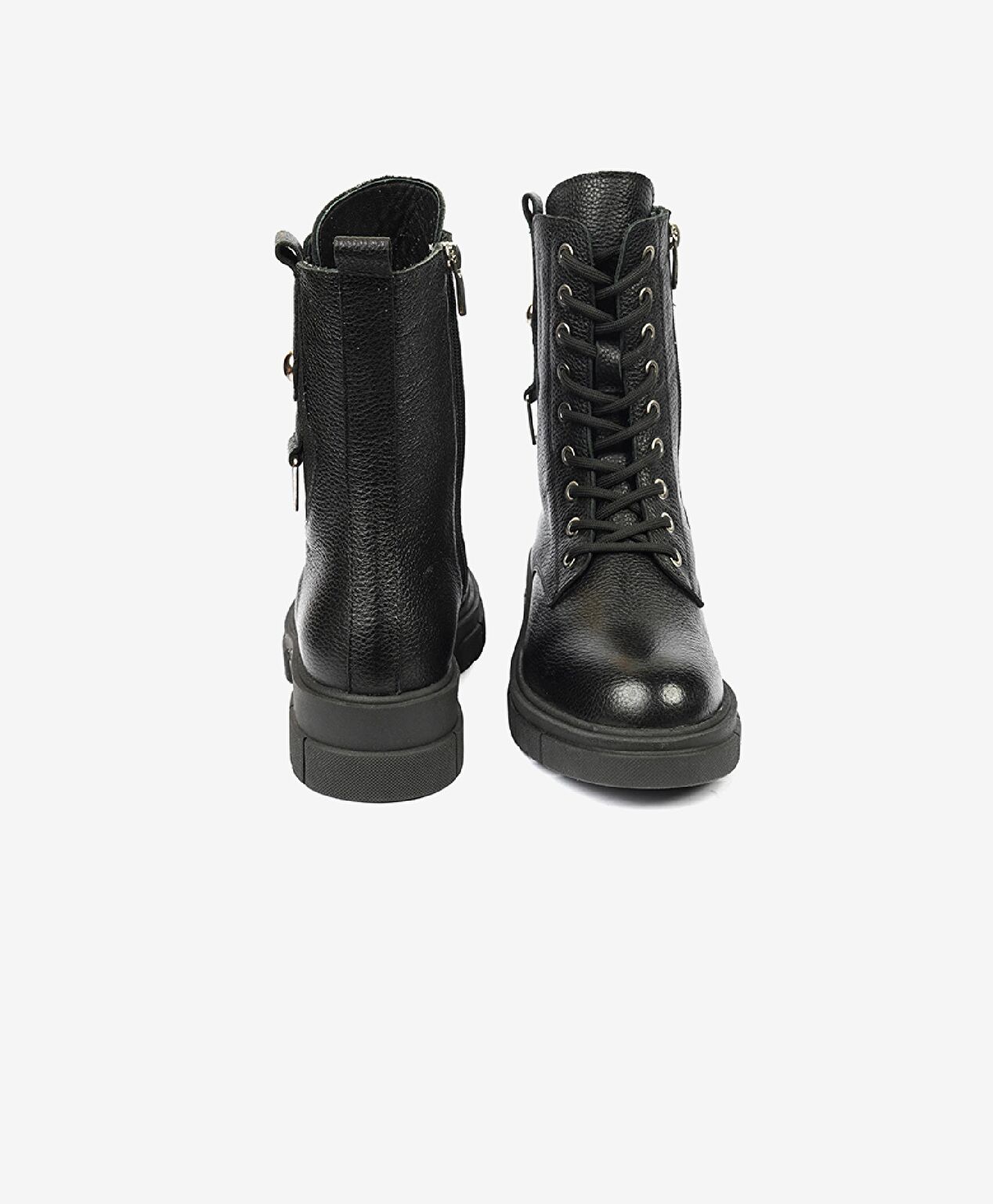 Kadın Siyah Hakiki Deri Termo Light Taban Chelsea Bot - 7