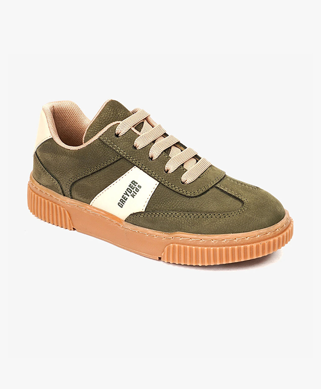 Erkek Çocuk Haki Hakiki Deri Ayakkabı - 2