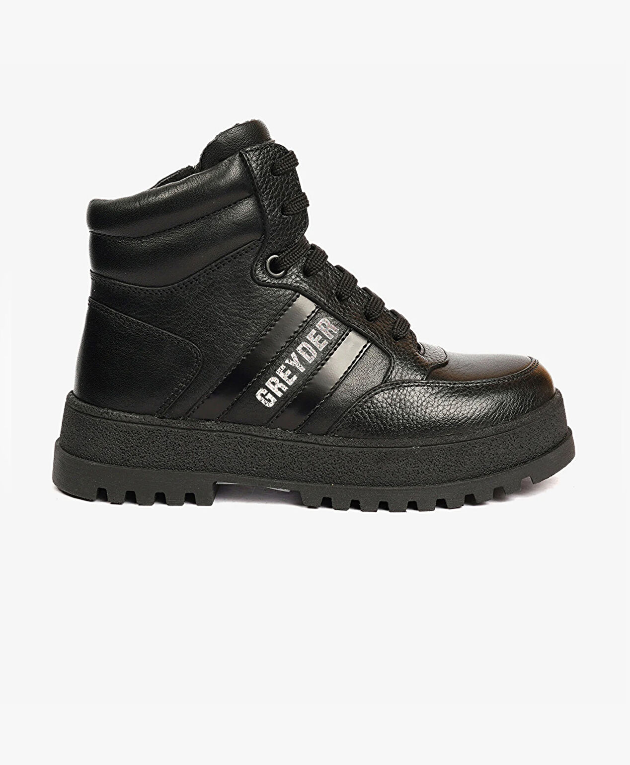 Erkek Çocuk Siyah Hakiki Deri Bot - 1