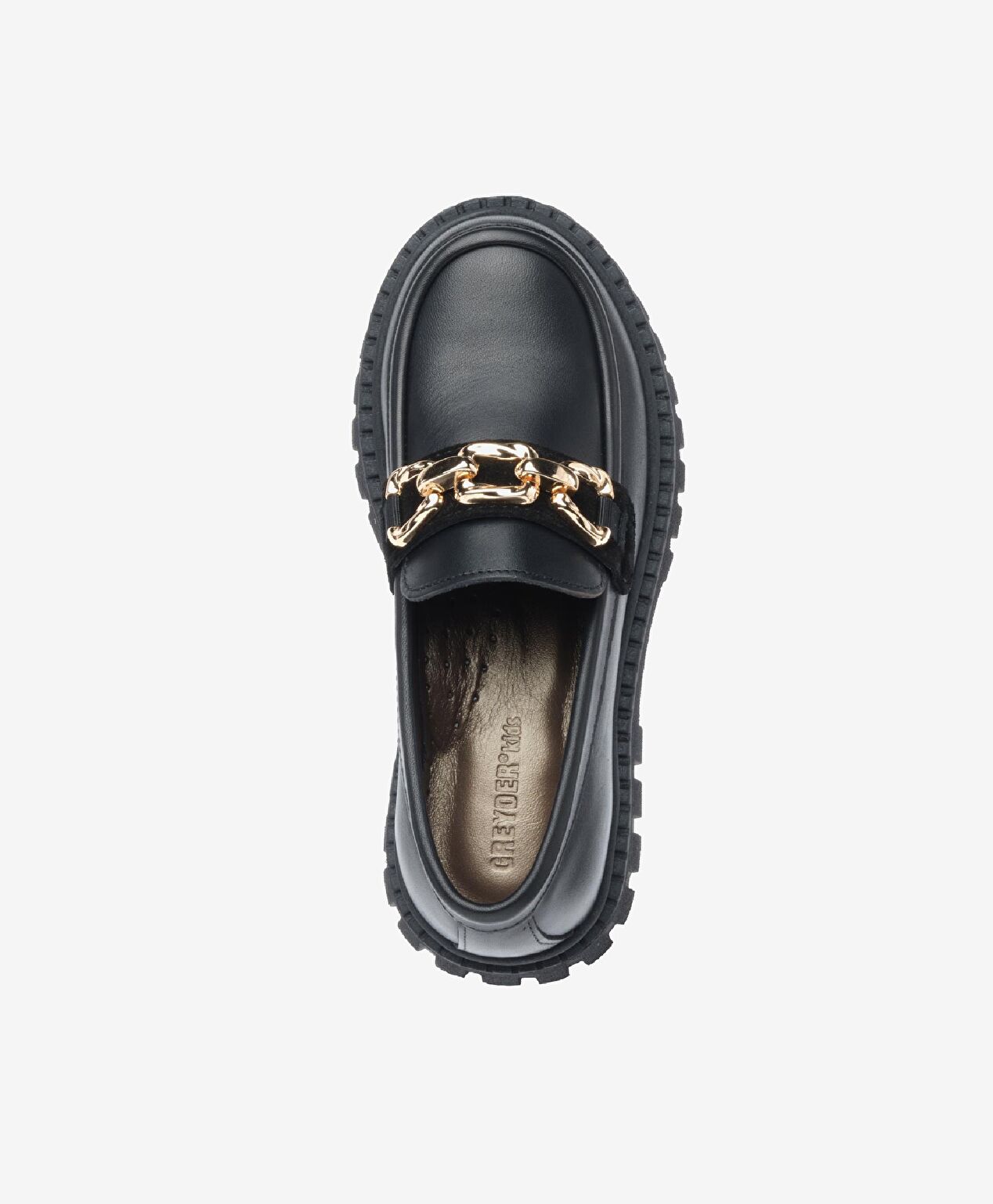 Kız Çocuk Siyah Hakiki Deri Ayakkabı - 4