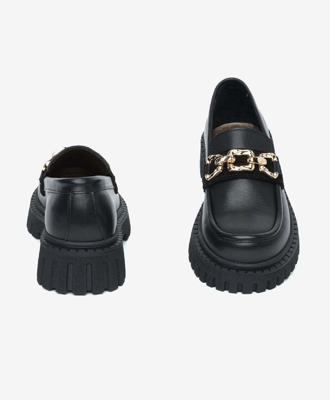 Kız Çocuk Siyah Hakiki Deri Ayakkabı - 7