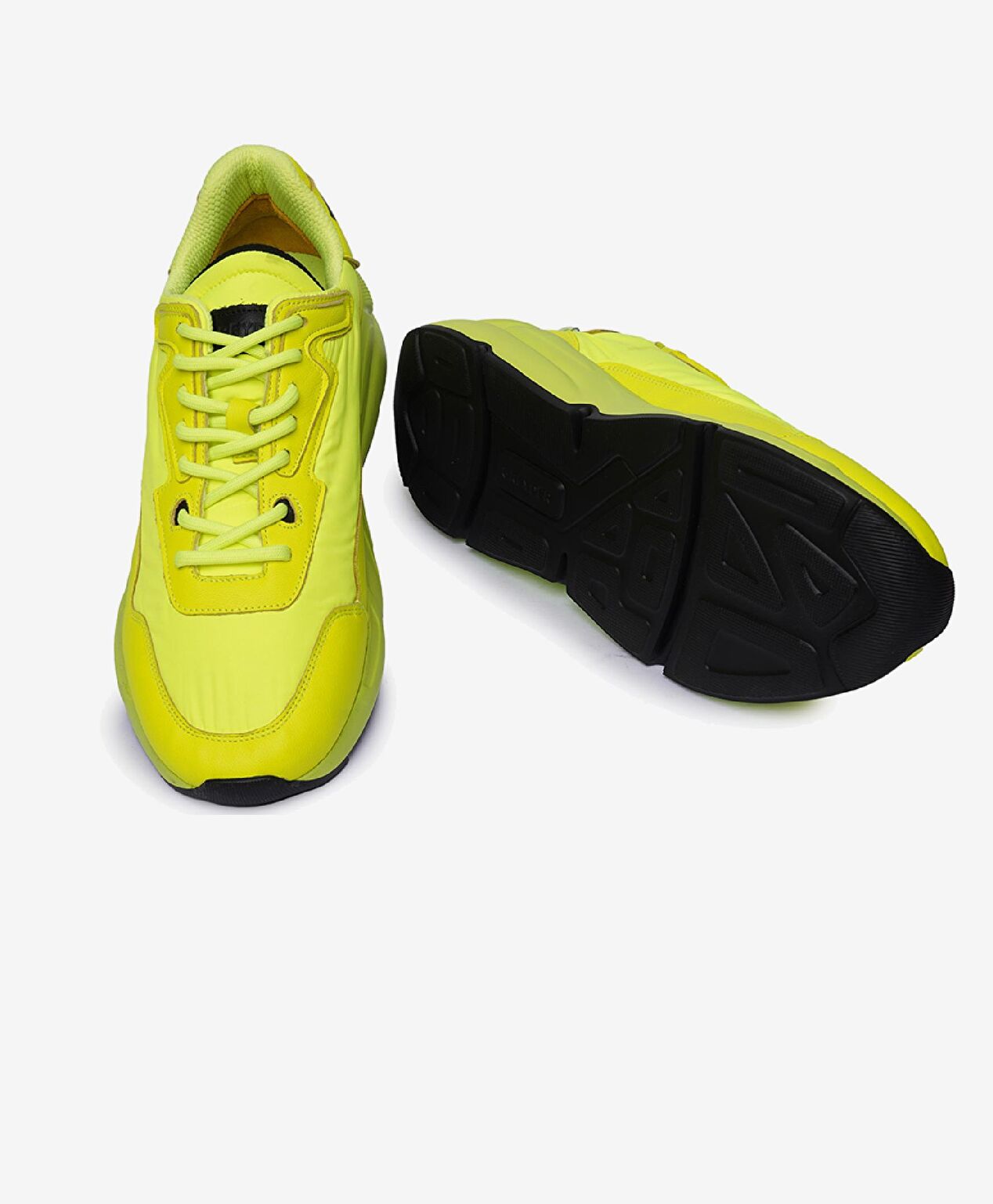 Erkek Neon Sarı Spor Ayakkabı - 6