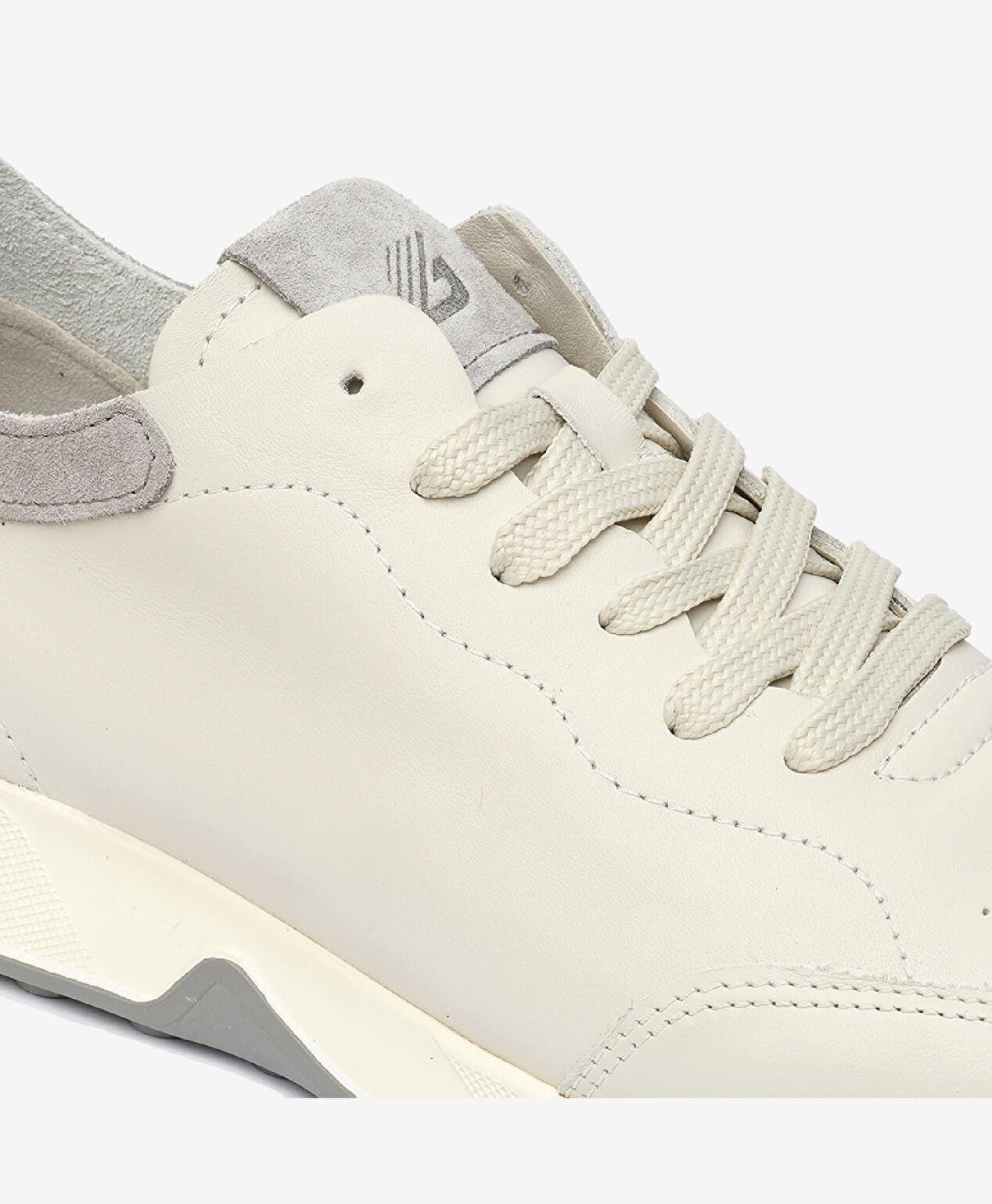 Erkek Kirli Beyaz Hakiki Deri Spor Ayakkabı - 5