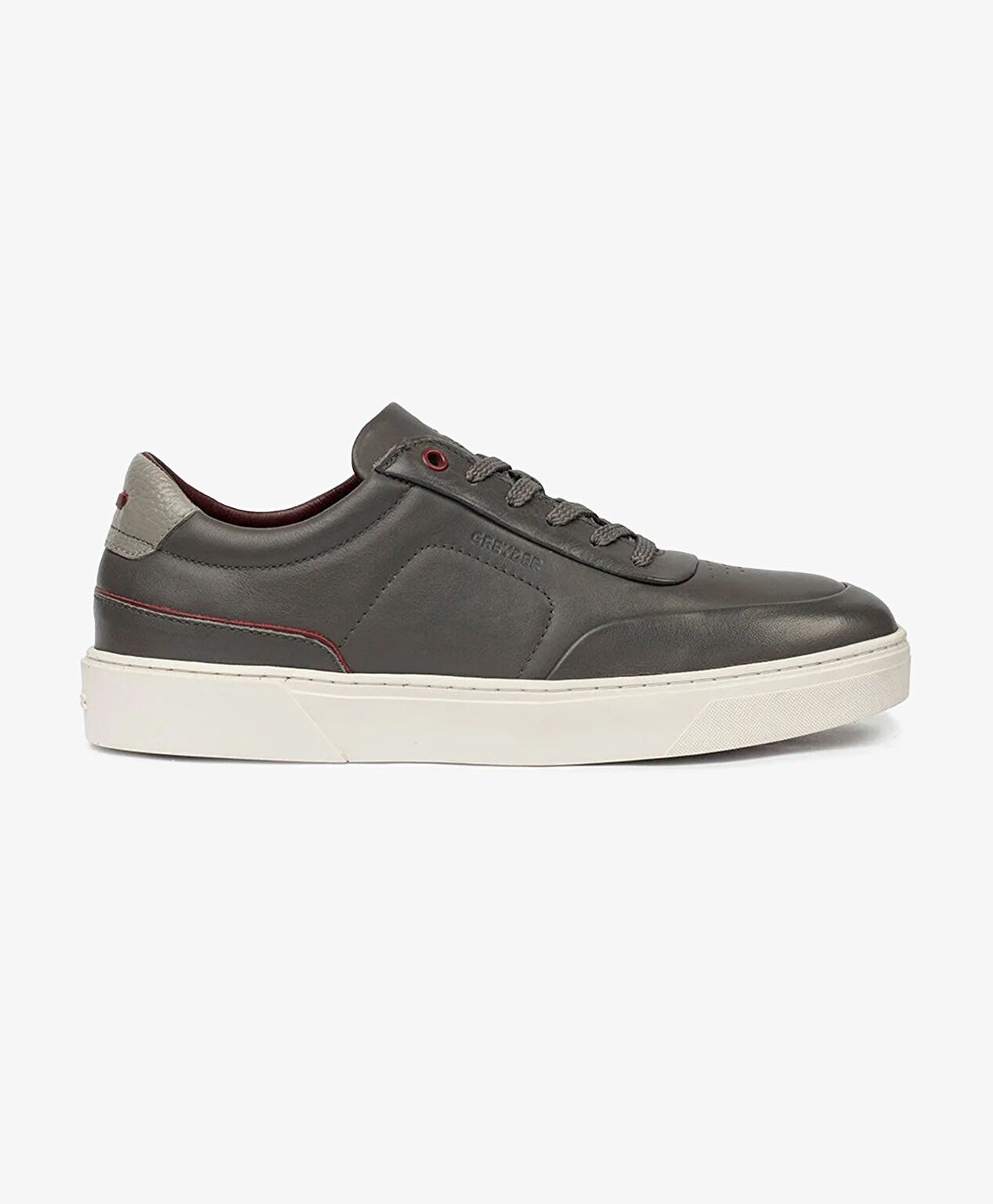 Erkek Füme Hakiki Deri Sneaker Ayakkabı - 1