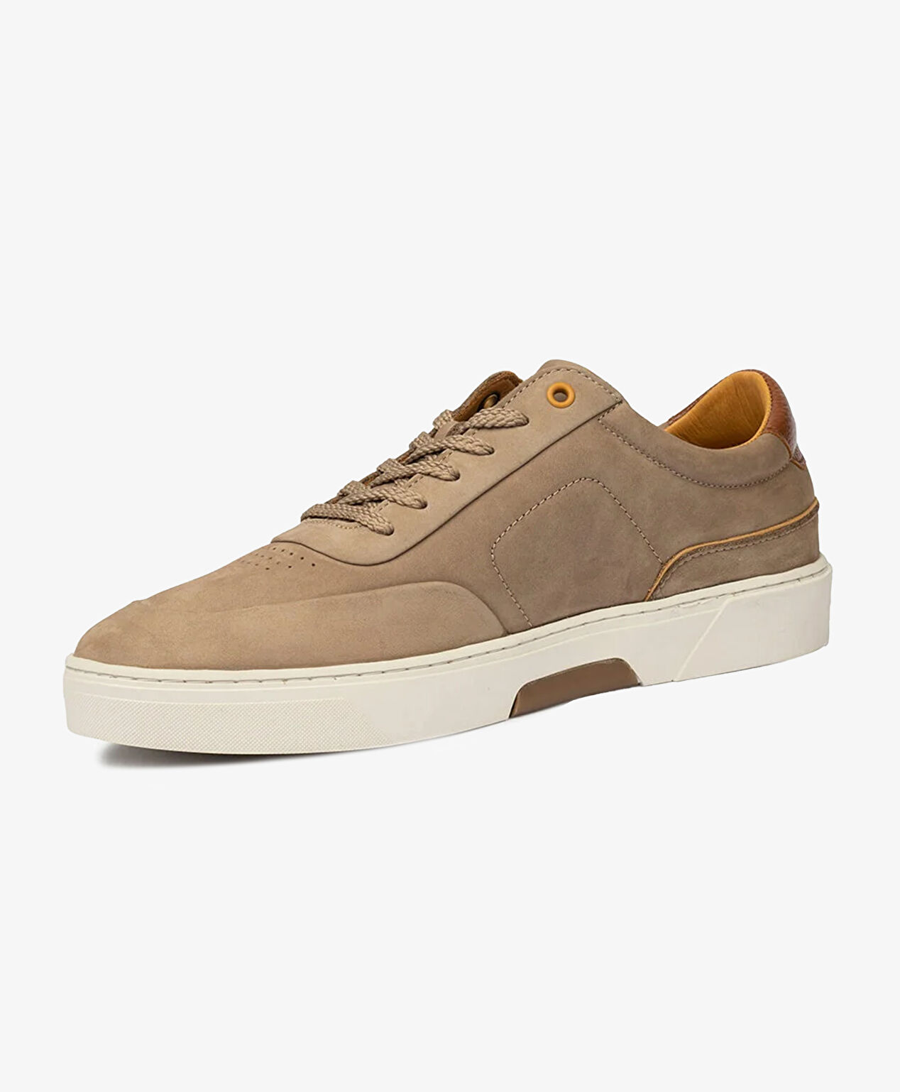 Erkek Vizon Hakiki Deri Sneaker Ayakkabı - 3