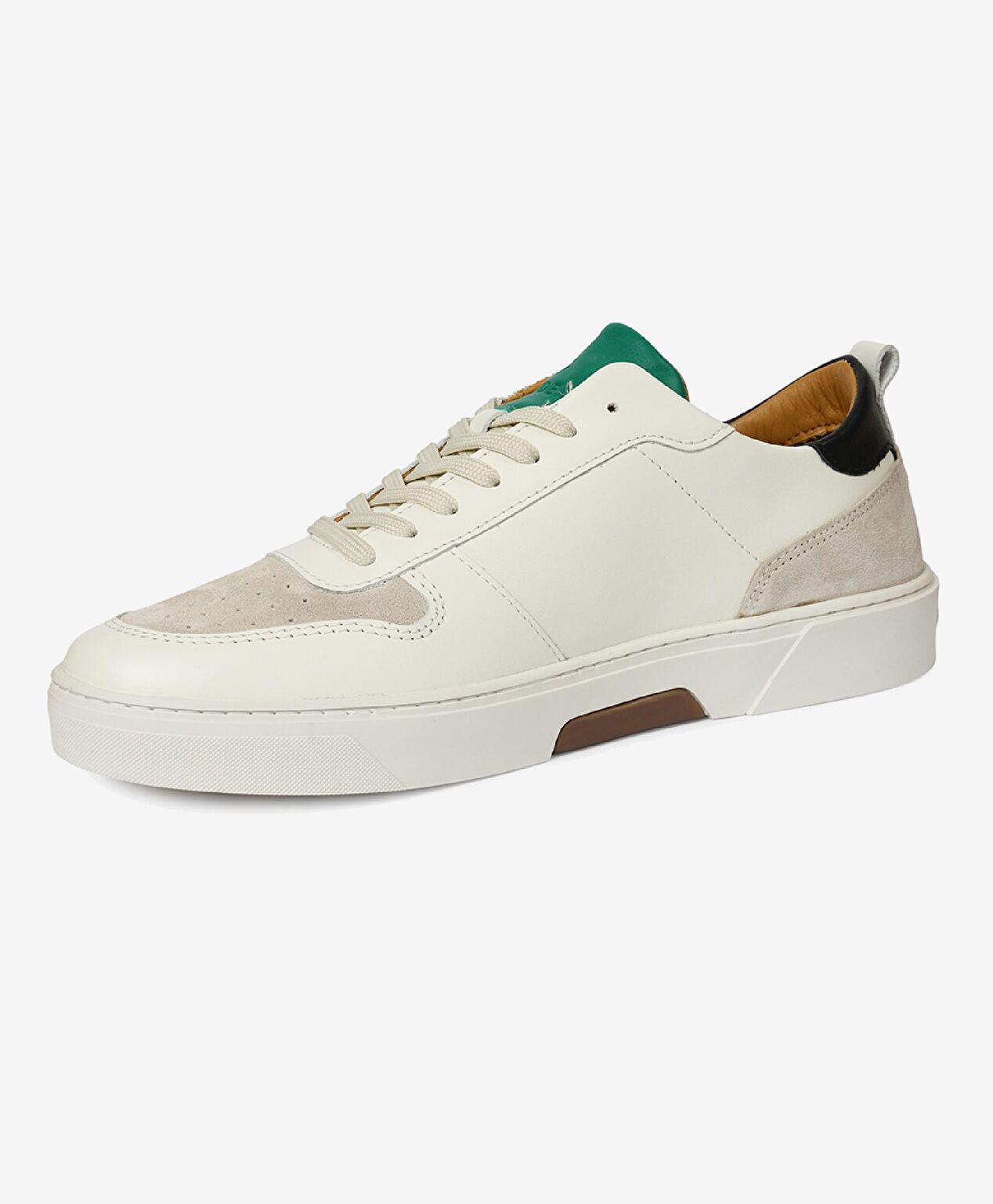 Erkek Beyaz Hakiki Deri Sneaker Ayakkabı - 3